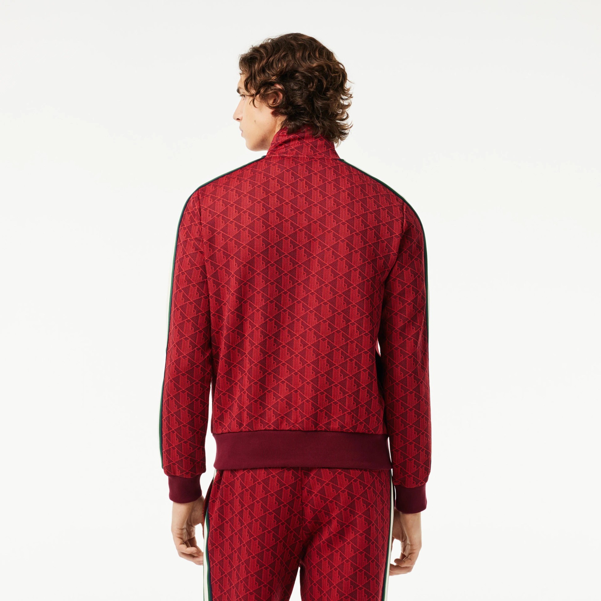 Regular Fit Monogram Sweatshirt - Kırmızı