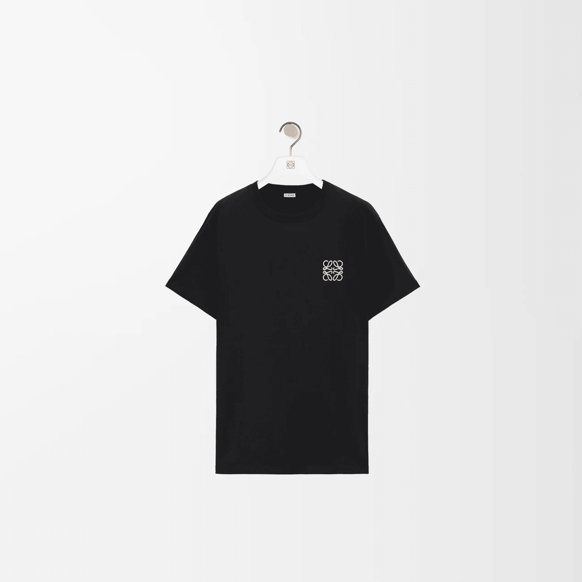 Regular fit T-shirt in cotton - Siyah