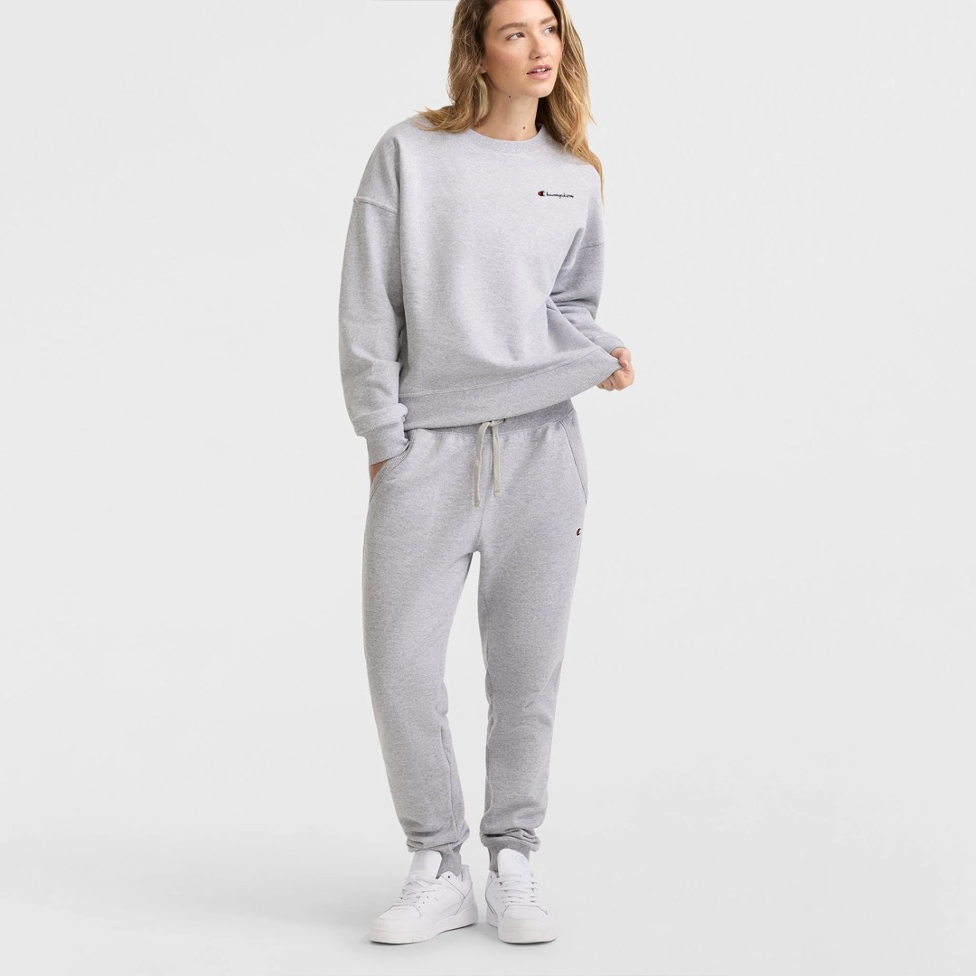 Powerblend Fleece Crew  Kadın Sweatshirt - Gri