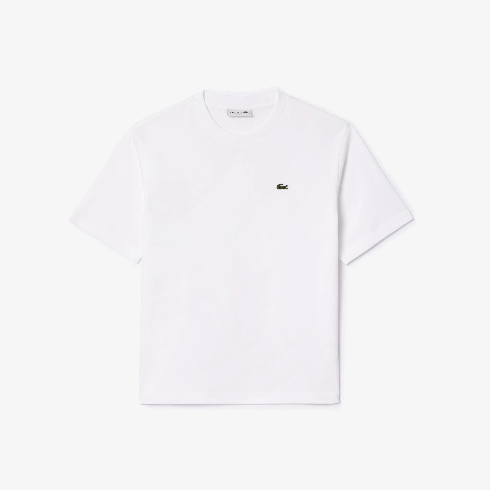 Classic Fit Bisiklet Yaka Kadın T-Shirt - Beyaz