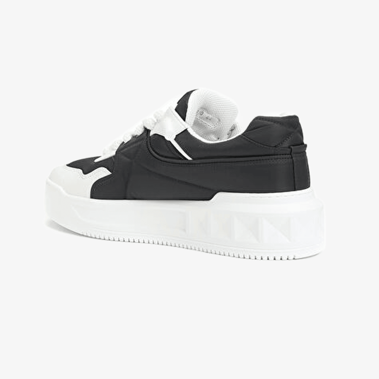 Valentino Garavani Deri Sneaker - Beyaz/Siyah