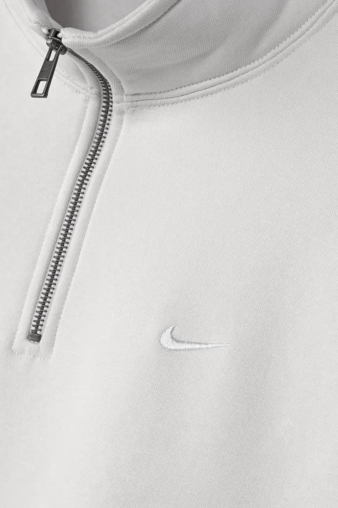 Solo Swoosh Çeyrek Fermuarlı Üst - Off-White