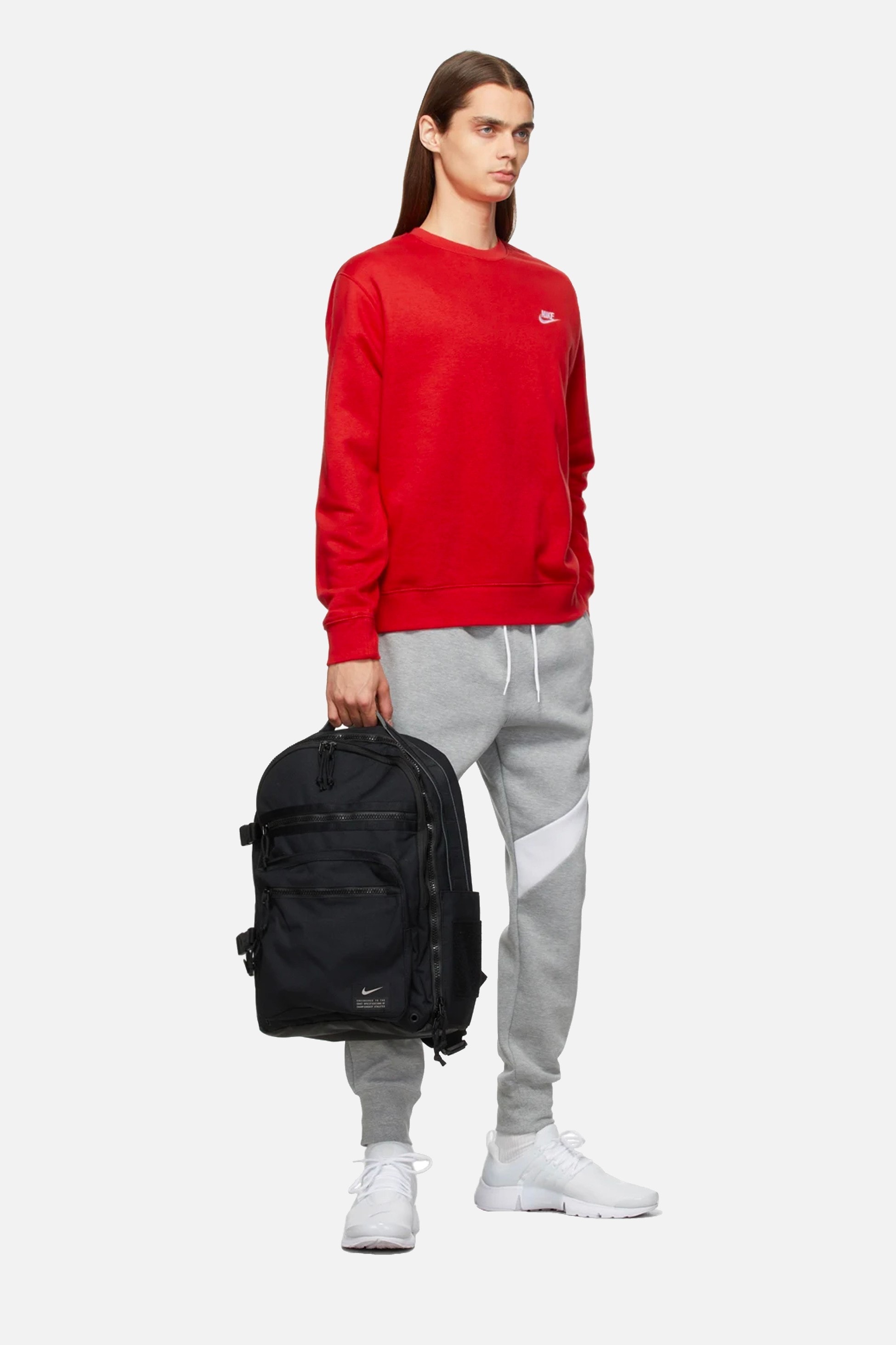 Swoosh Tech Fleece Joggers - Dark Grey/White