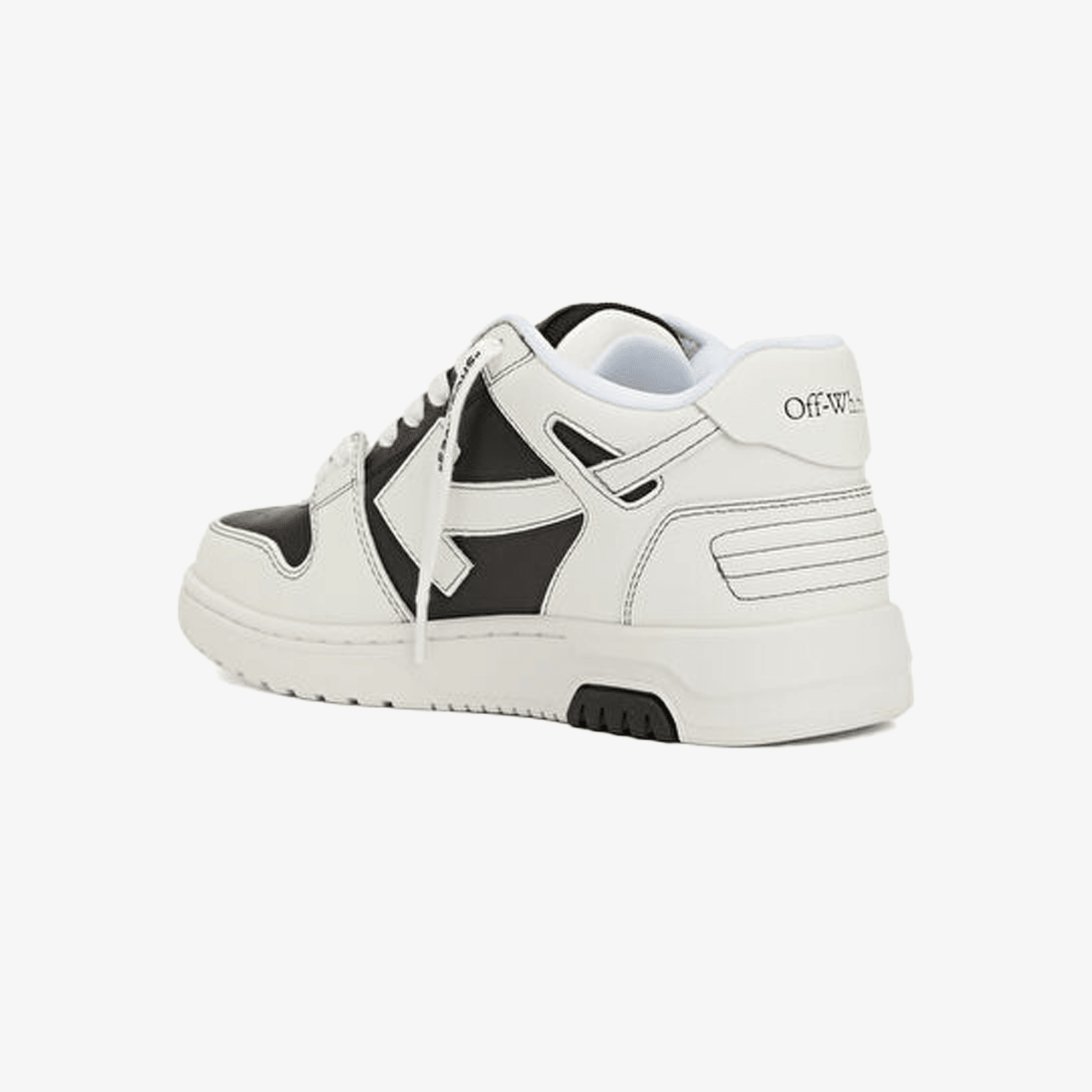 Off-White Siyah Beyaz Deri Sneaker