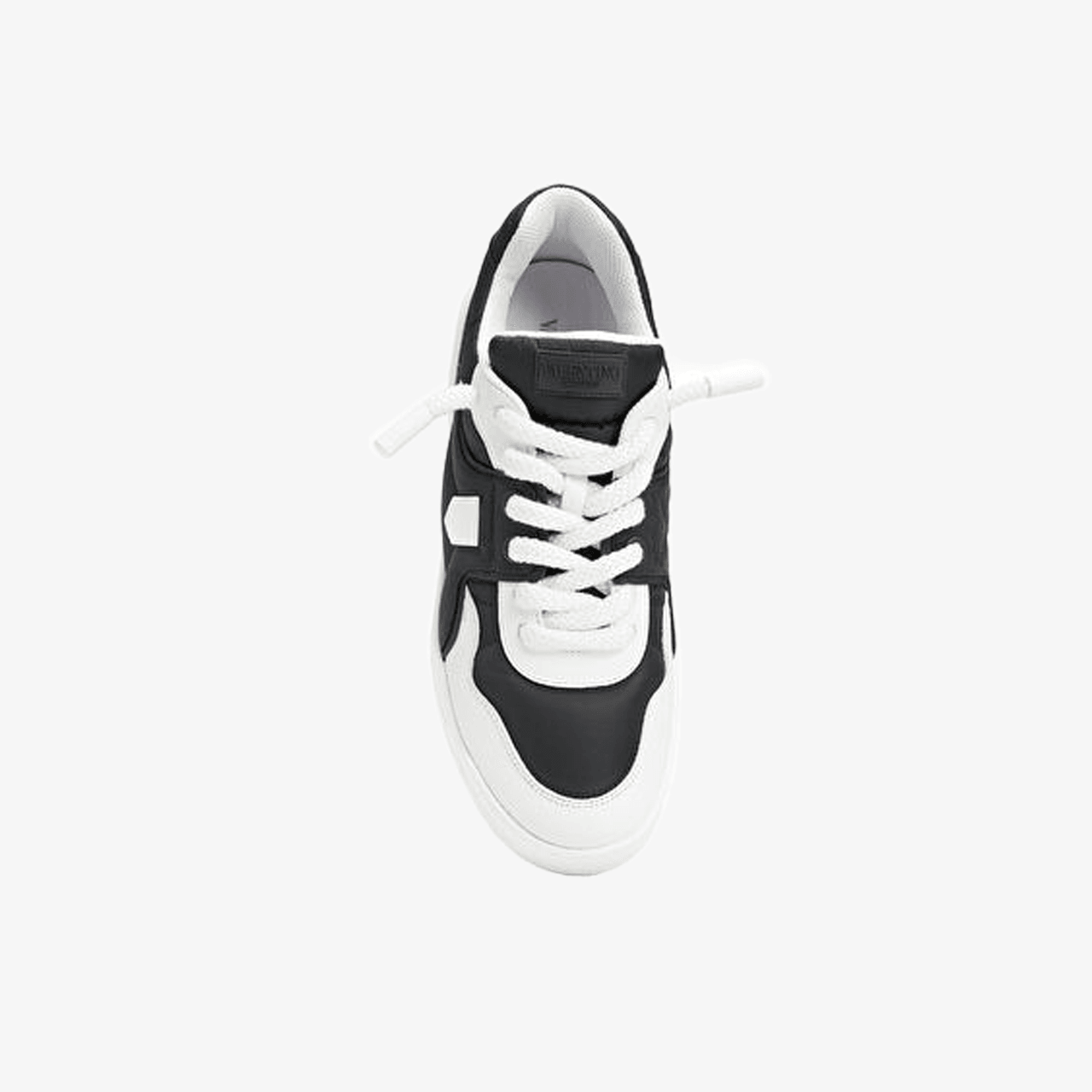 Valentino Garavani Deri Sneaker - Beyaz/Siyah