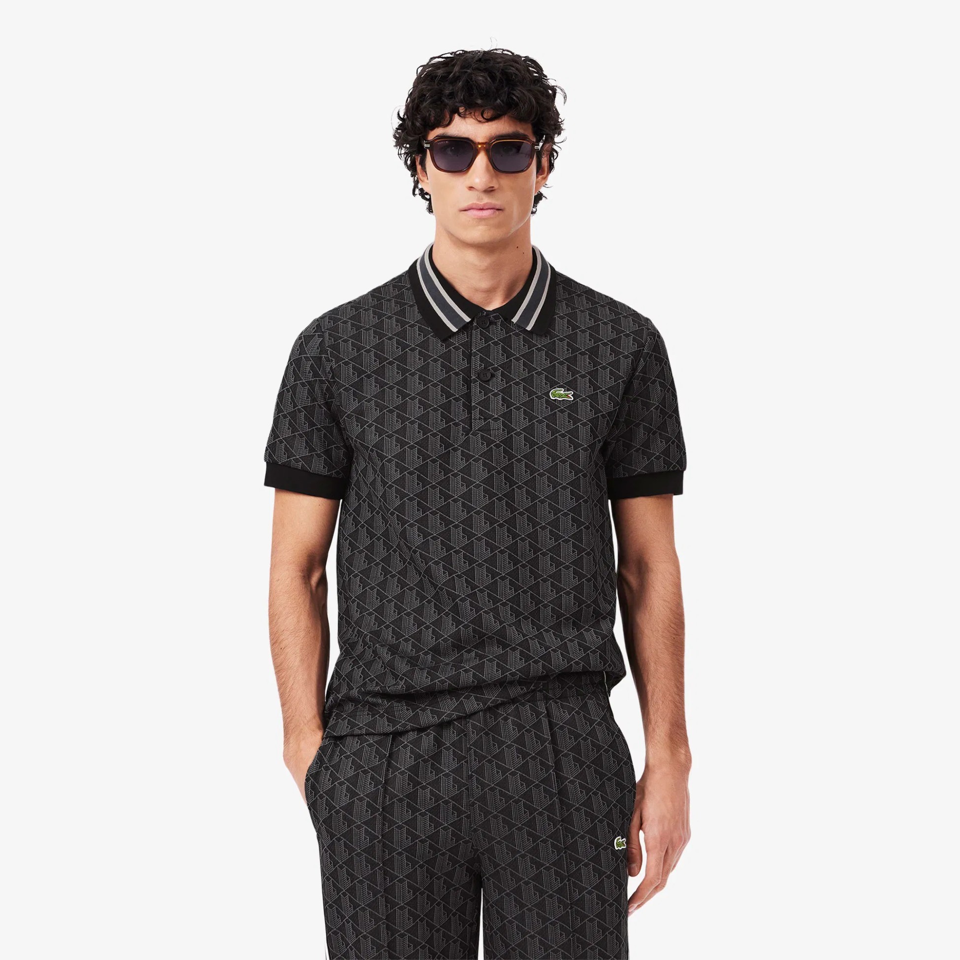 Classic Fit Monogram Polo