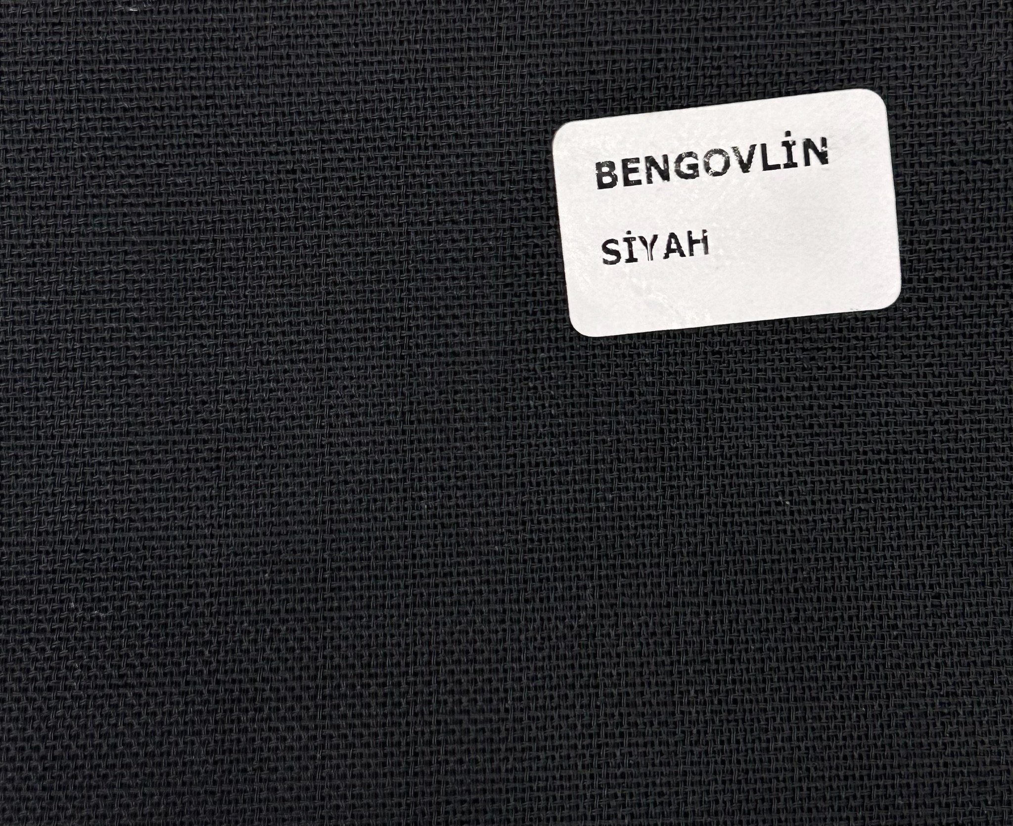 Bengovlin Masa Örtülük Kumaş - Siyah