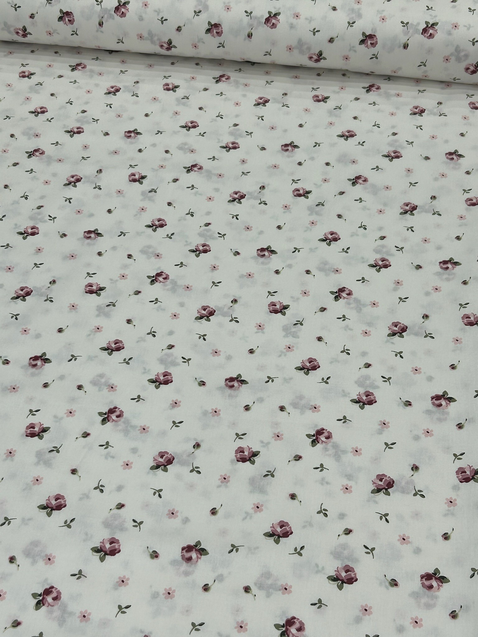 Pembe Roselle Poplin Kumaş