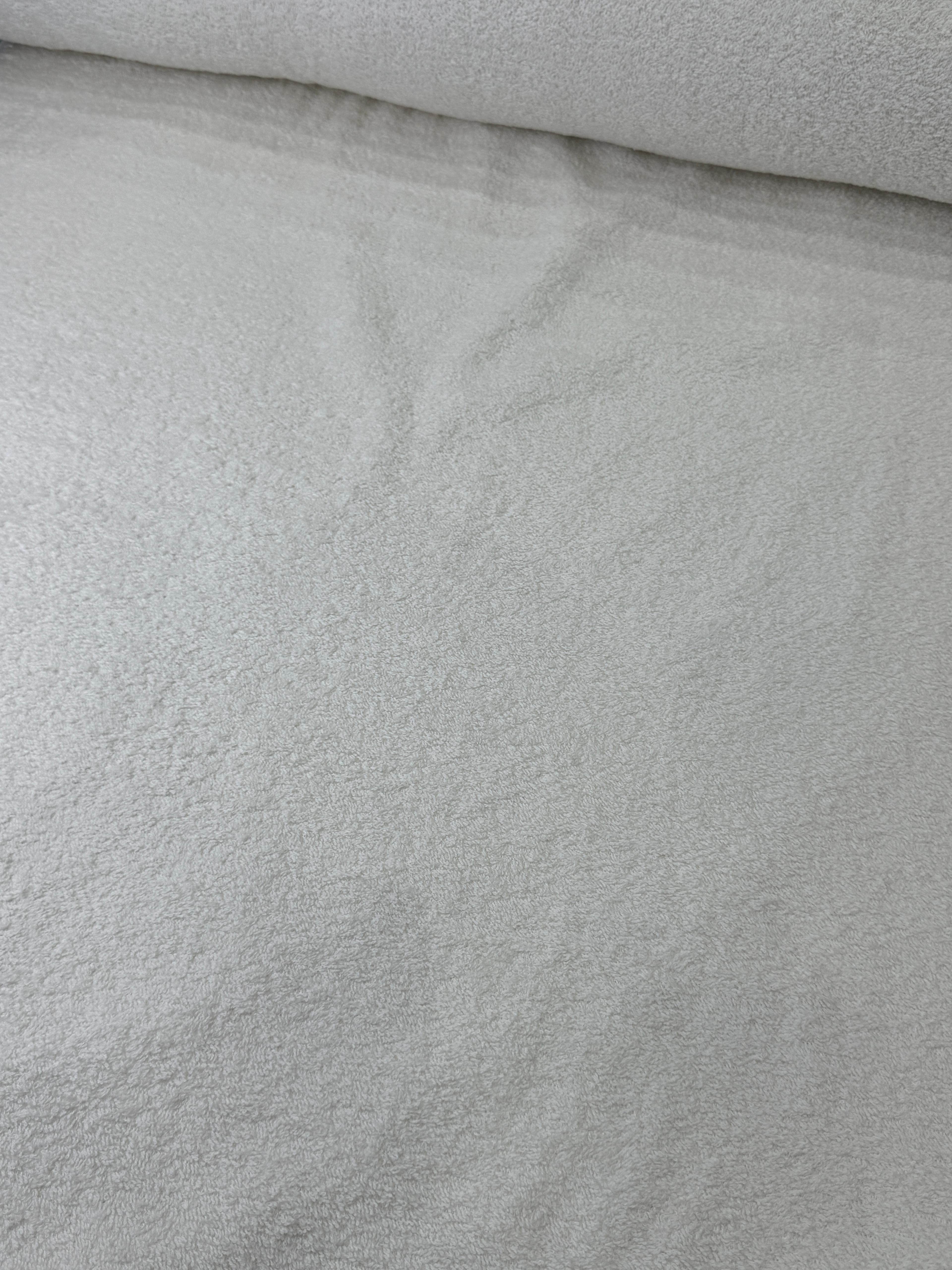 100% Cotton Terry Fabric - Krem