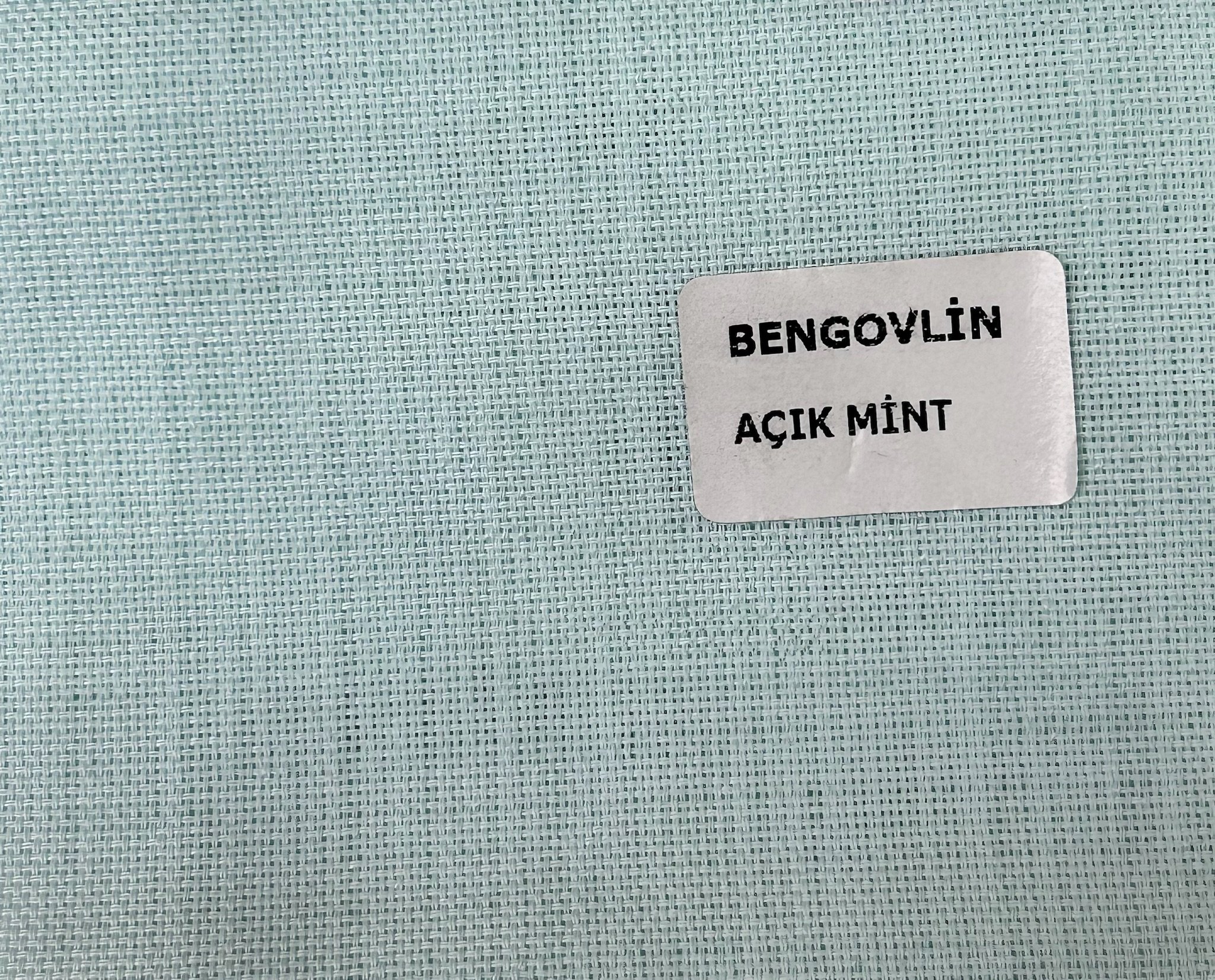 Bengovlin Masa Örtülük Kumaş - Açık Mint