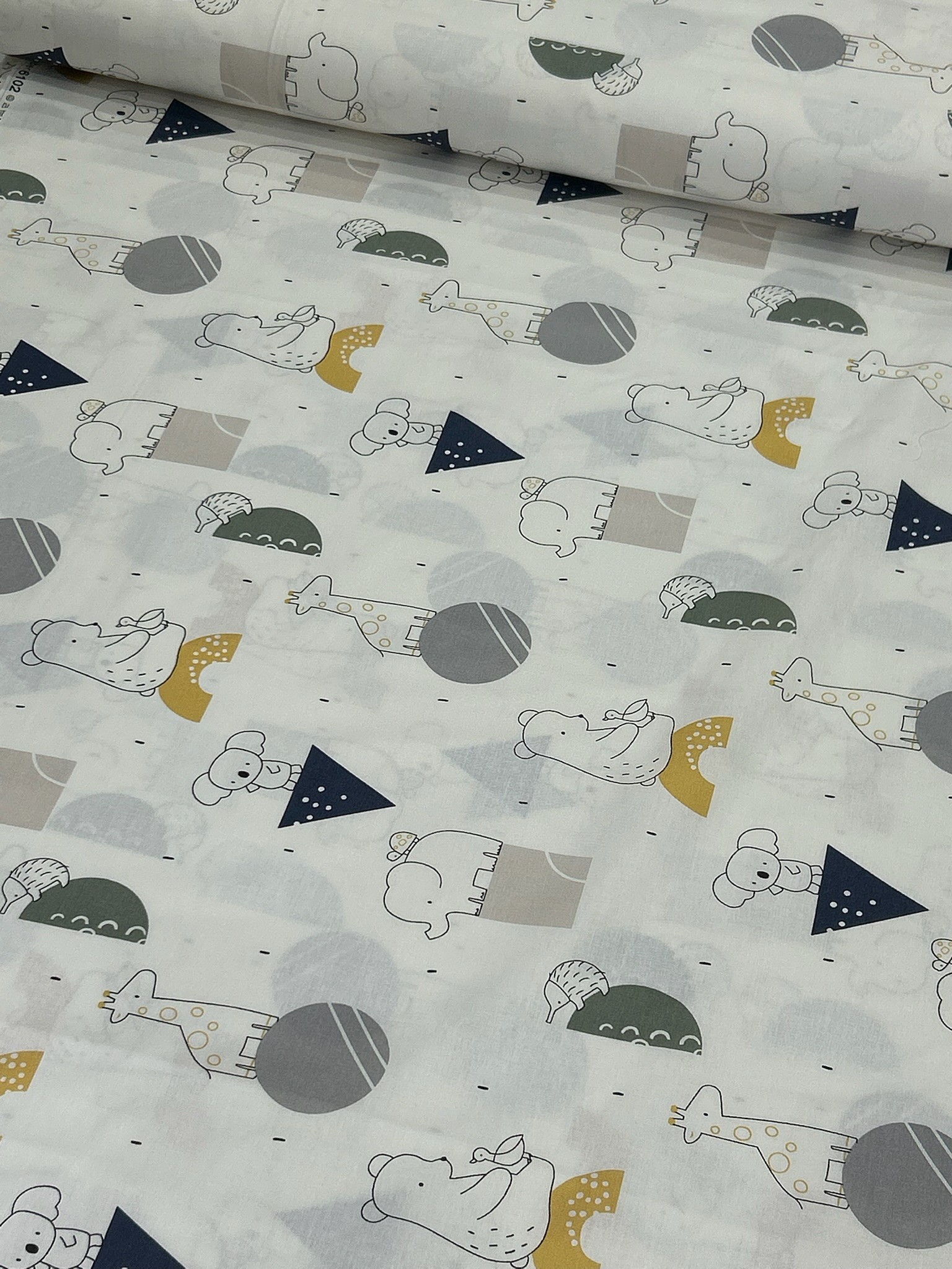 Lacivert Minik Safari Poplin Kumaş