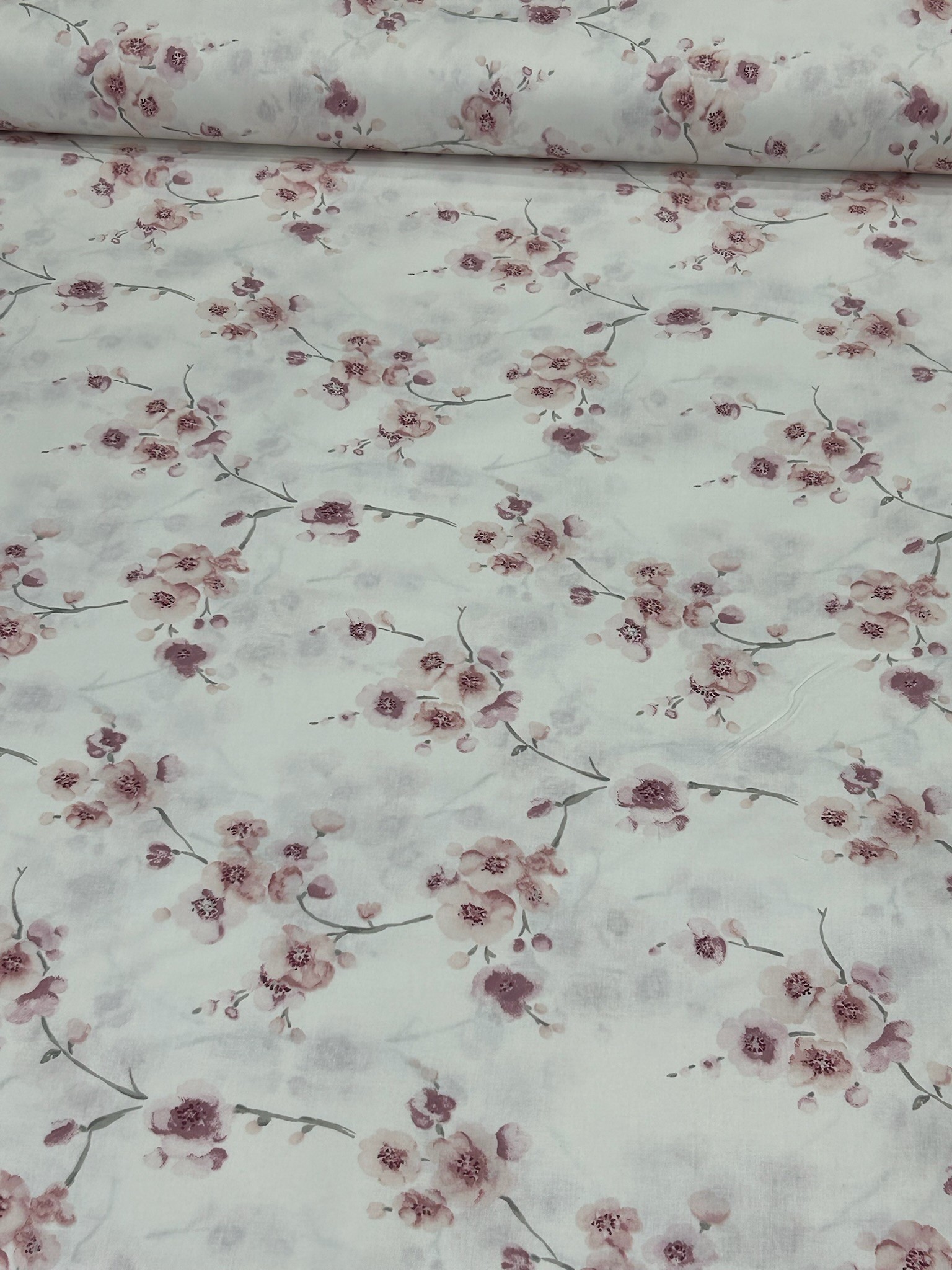Pudra Sakura Poplin Kumaş