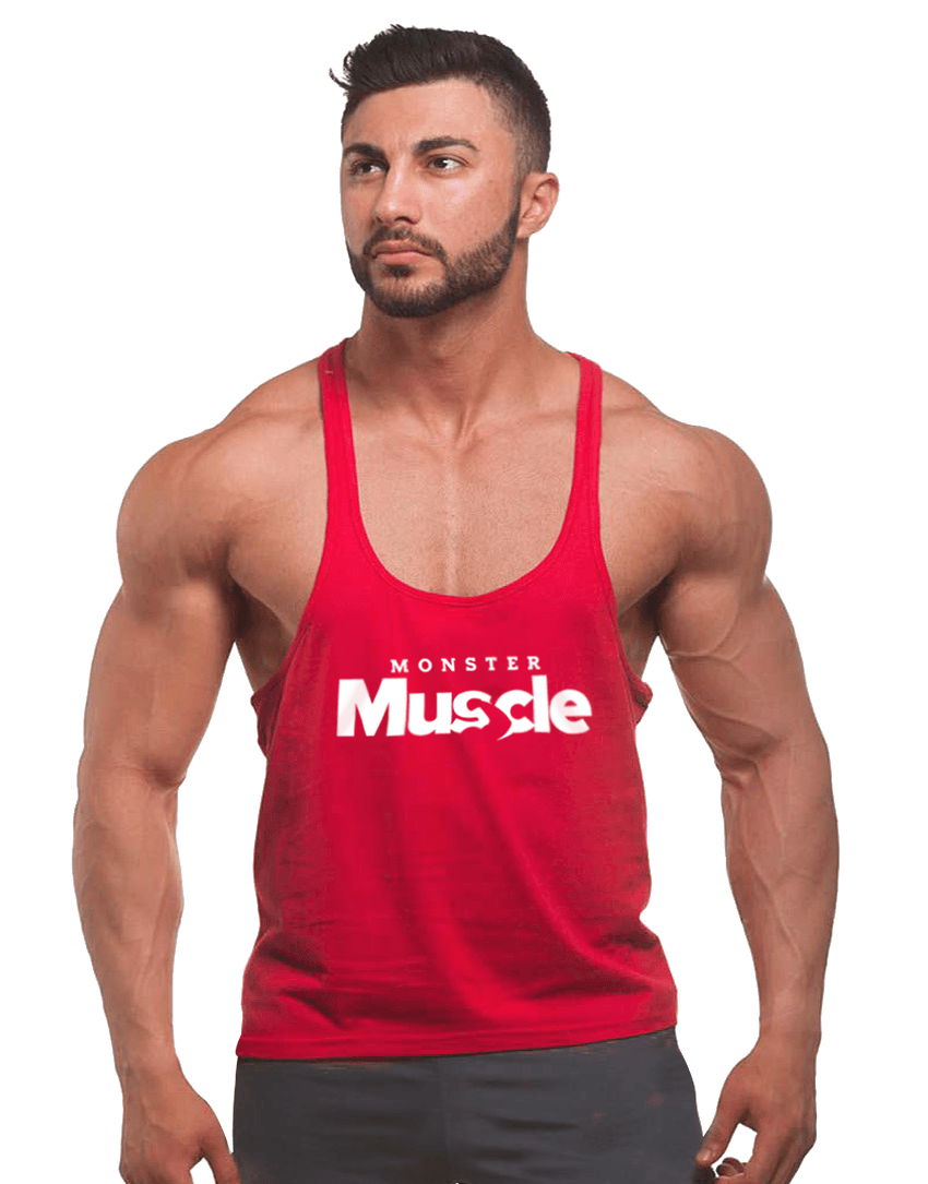 Monster Muscle Gym Fitness Tank Top Sporcu Atleti