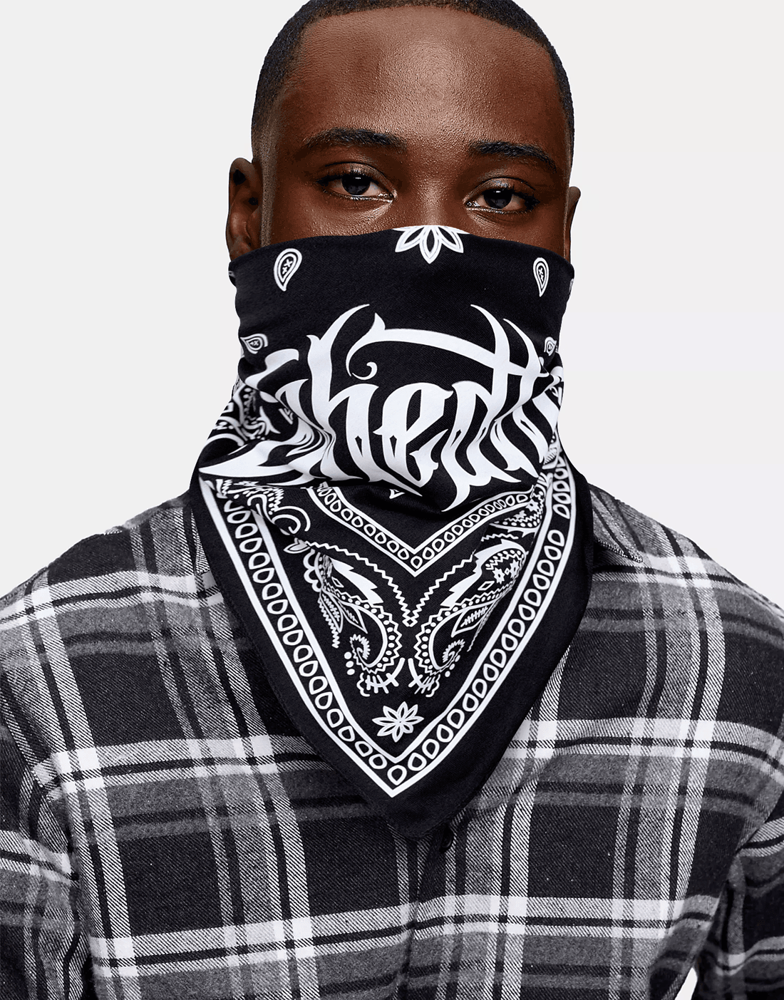 GW Paisley Beyaz Baskılı Bandana