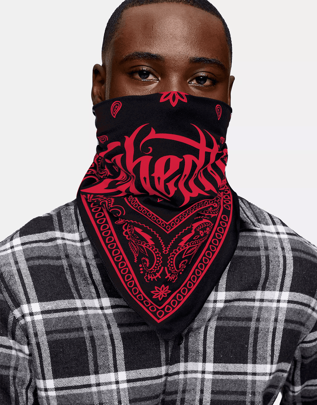 GW Paisley Kırmızı Baskılı Bandana