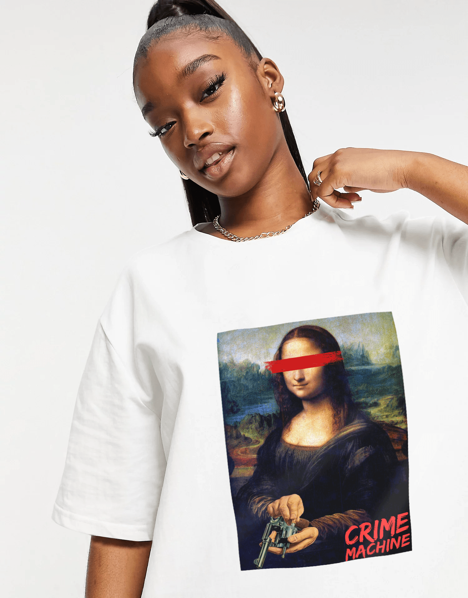 Monalisa Crime Oversize Tshirt