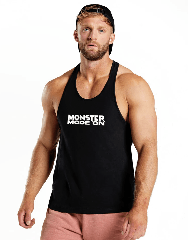 Monster Mode On Gym Fitness Tank Top Sporcu Atleti