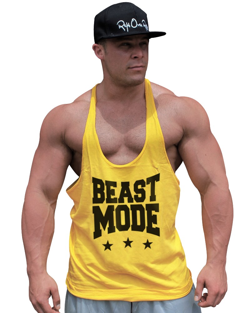 Beast Mode Fitness Gym Tank Top Sporcu Atleti