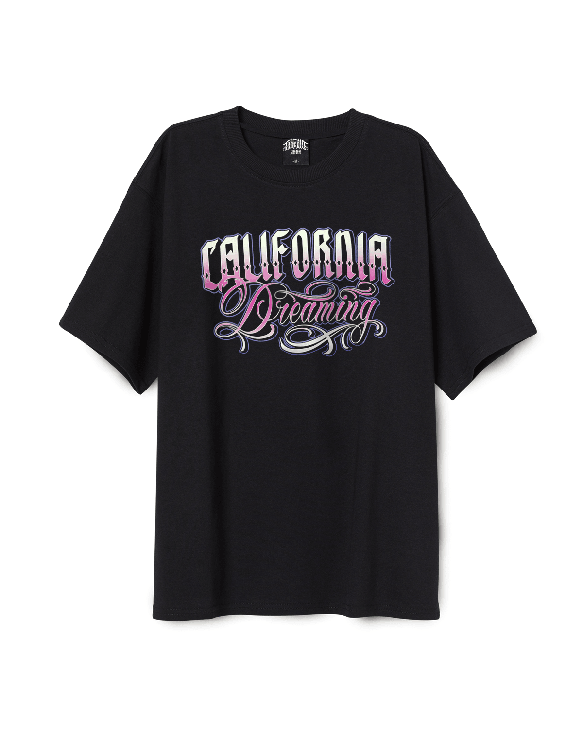 California Dreaming Oversize Tshirt Siyah