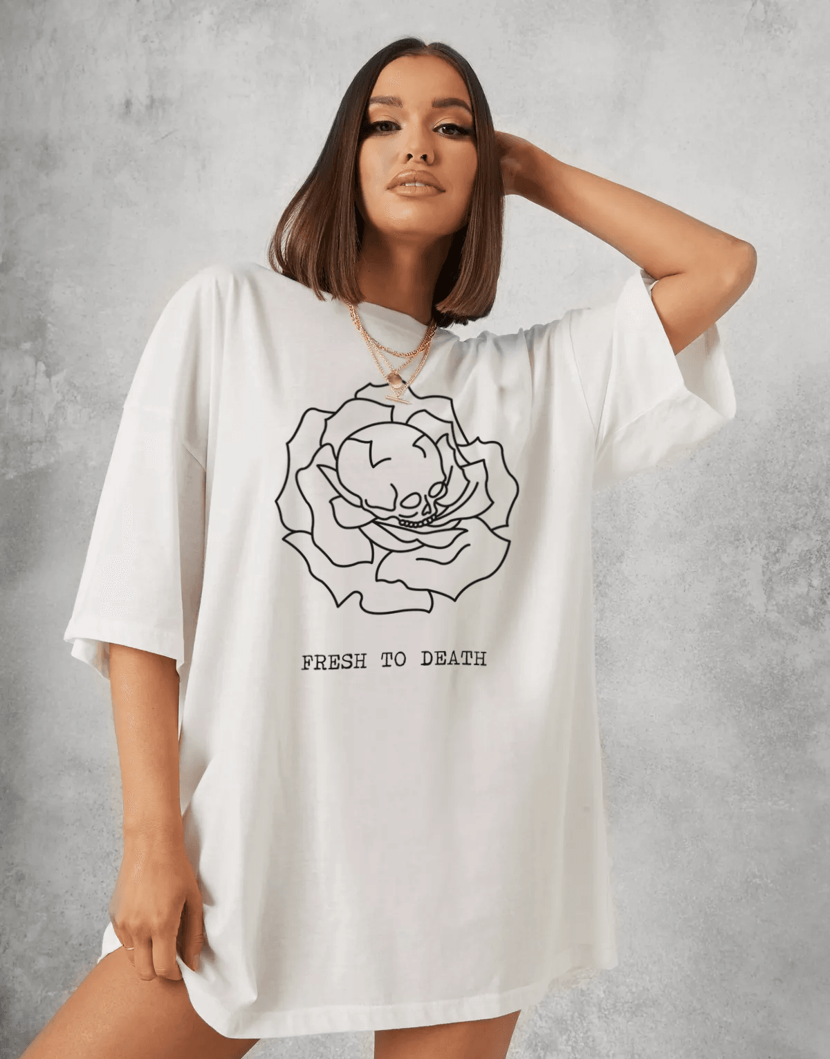 Fresh To Death Oversize T-shirt Siyah