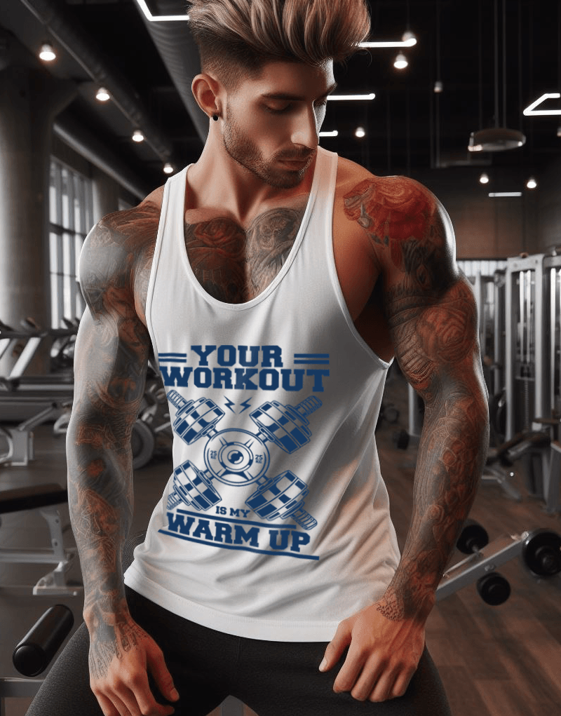 Warm Up Fitness Gym Tank Top Sporcu Atleti