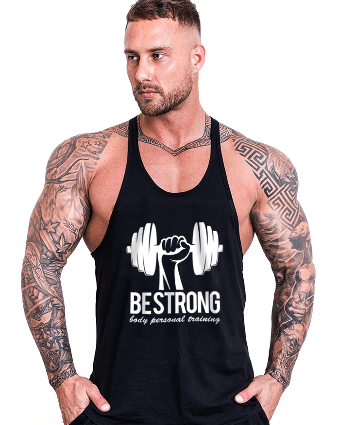 Be Strong Gym Fitness Tank Top Sporcu Atleti