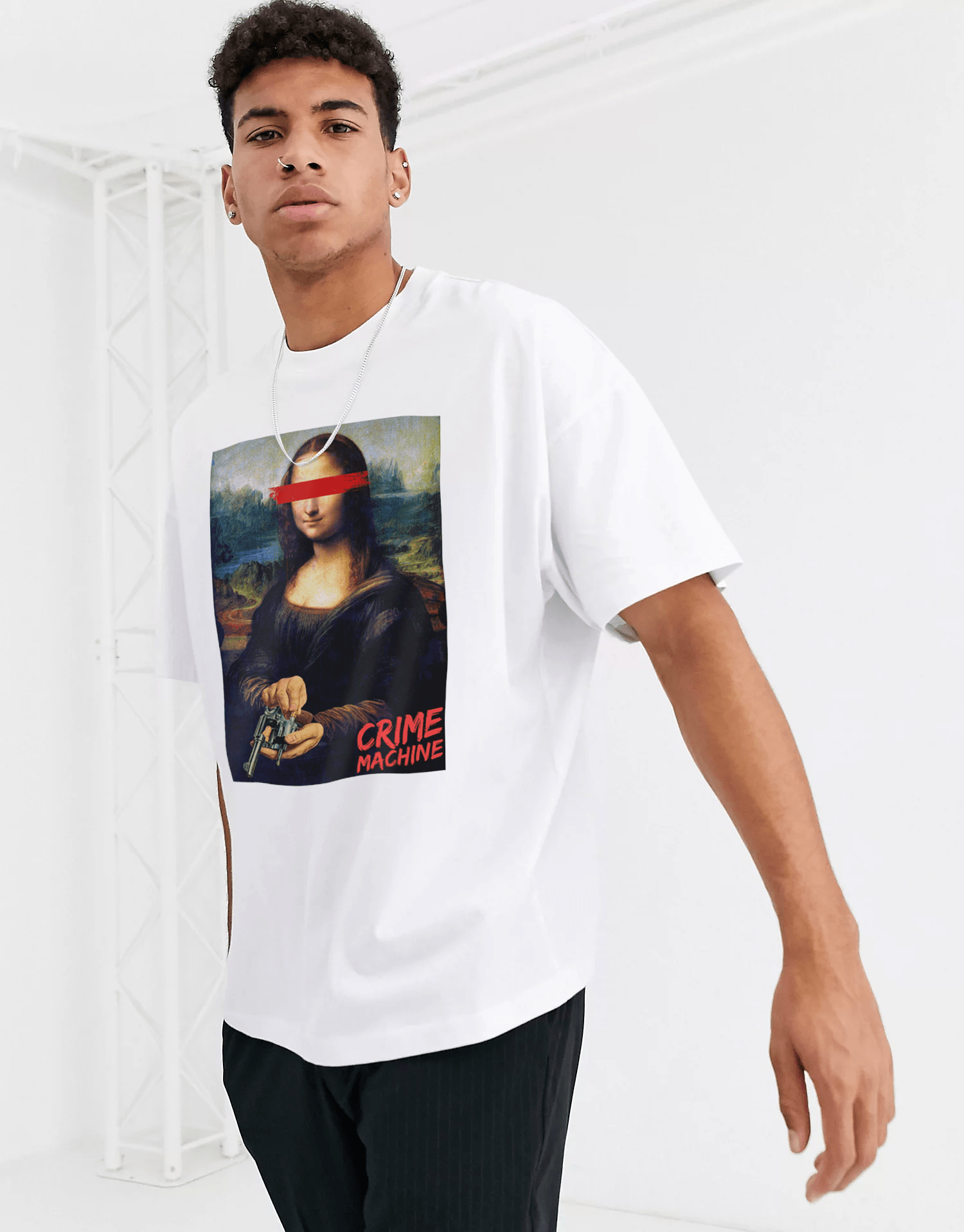 Monalisa Crime Oversize Tshirt