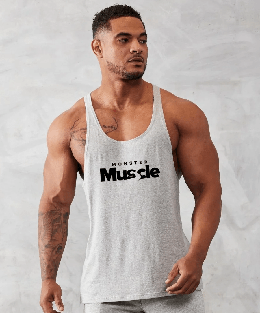 Monster Muscle Gym Fitness Tank Top Sporcu Atleti