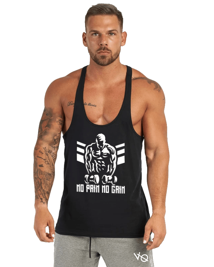 No Pain No Gain Fitness Tank Top Sporcu Atleti