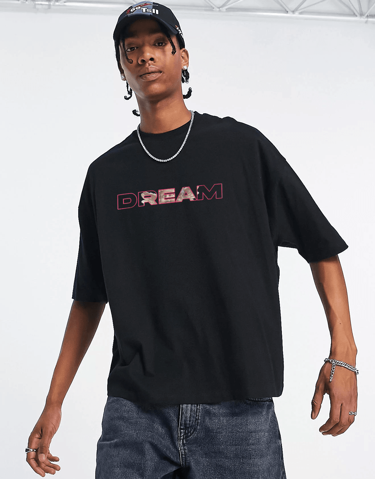 Dream Oversize T-shirt Siyah