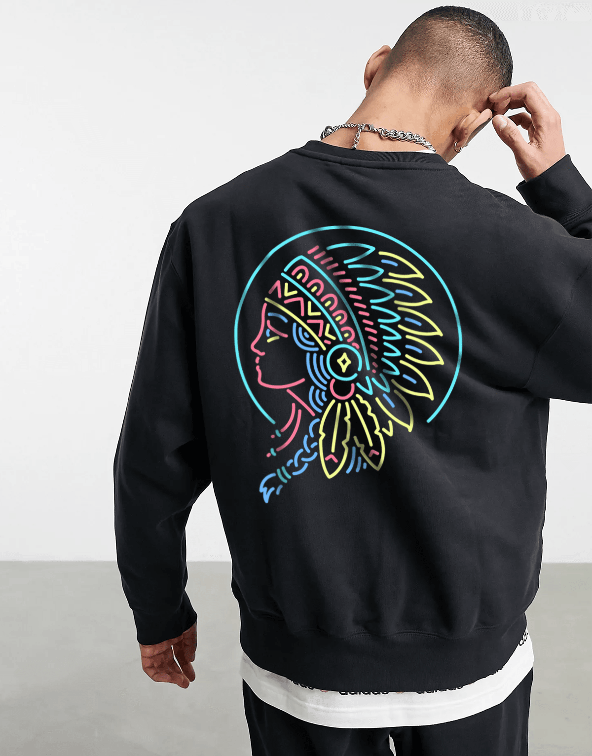 Mohican Oversize Sweatshirt Siyah