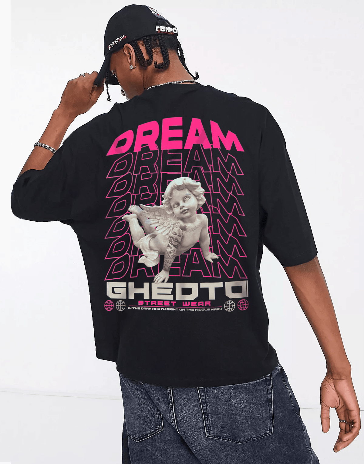 Dream Oversize T-shirt Siyah