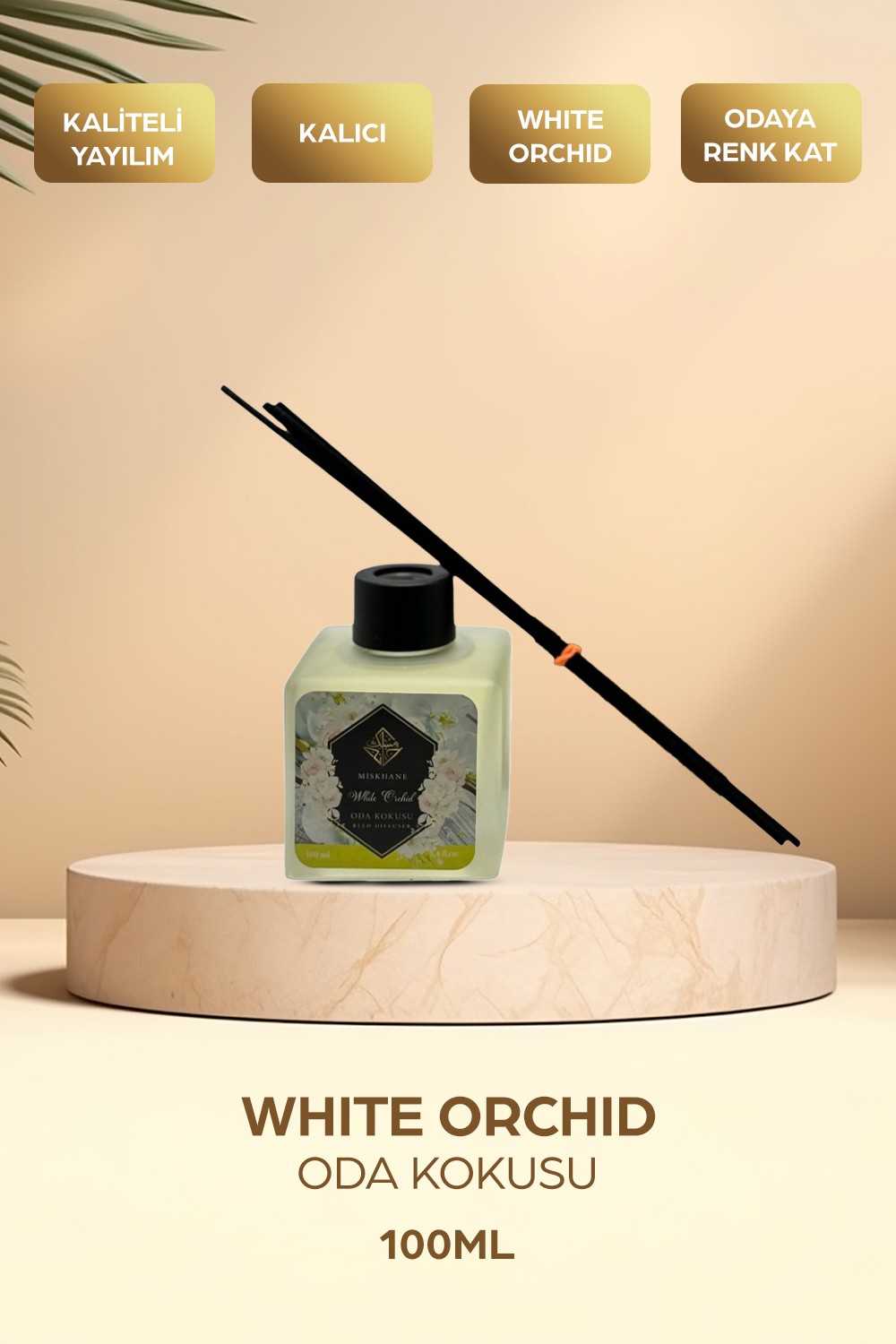 White Orchid Oda Kokusu Bambu Çubuklu 100ml