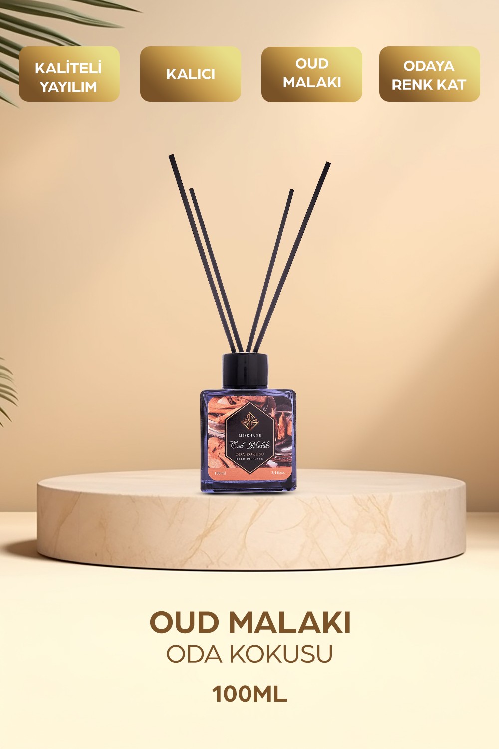 Oud Malaki Oda Kokusu Bambu Çubuklu