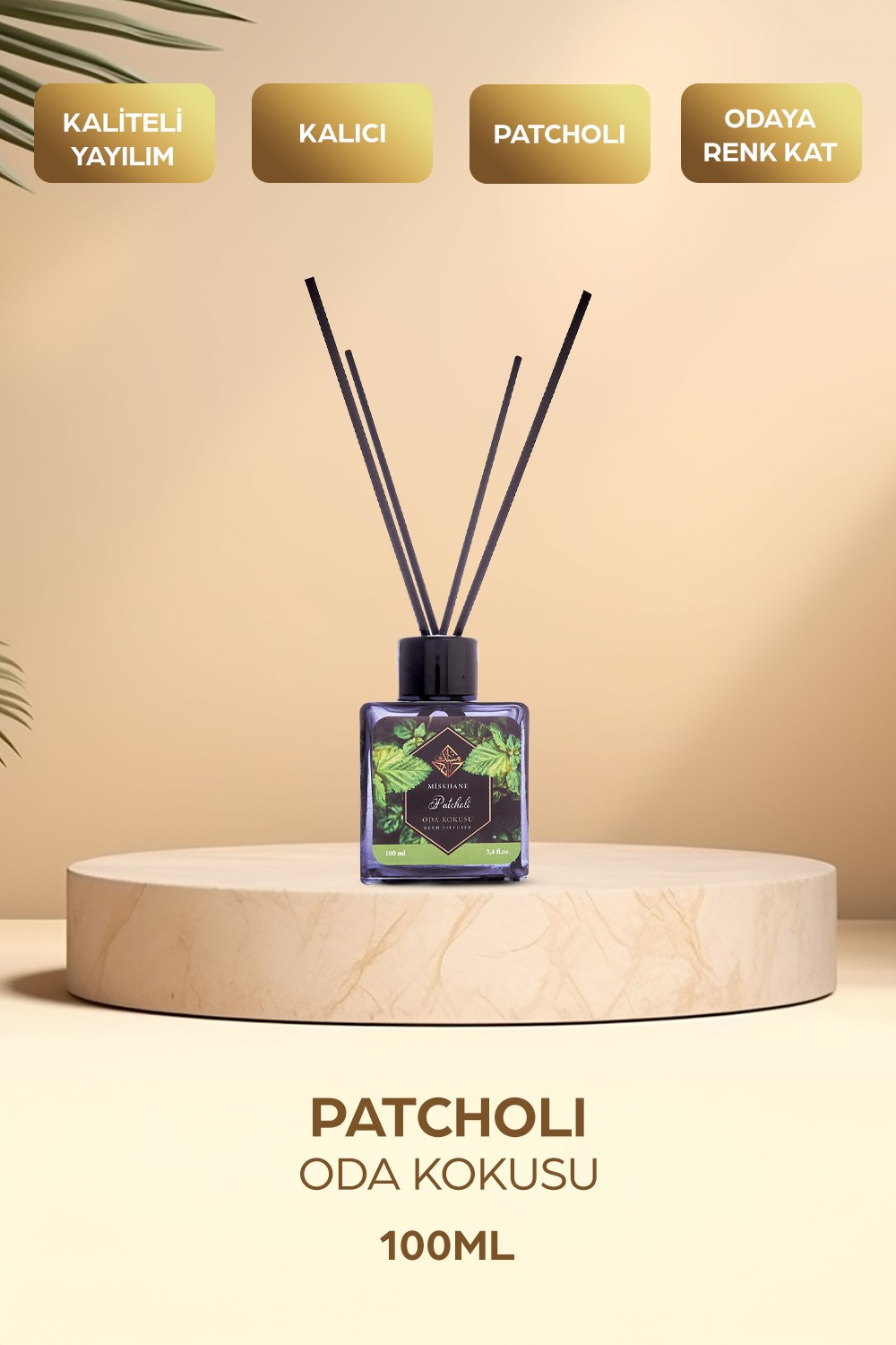 Patcholi Oda Kokusu Bambu Çubuklu