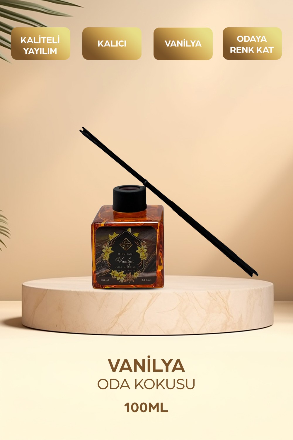 Vanilya Oda Kokusu Bambu Çubuklu 100ml