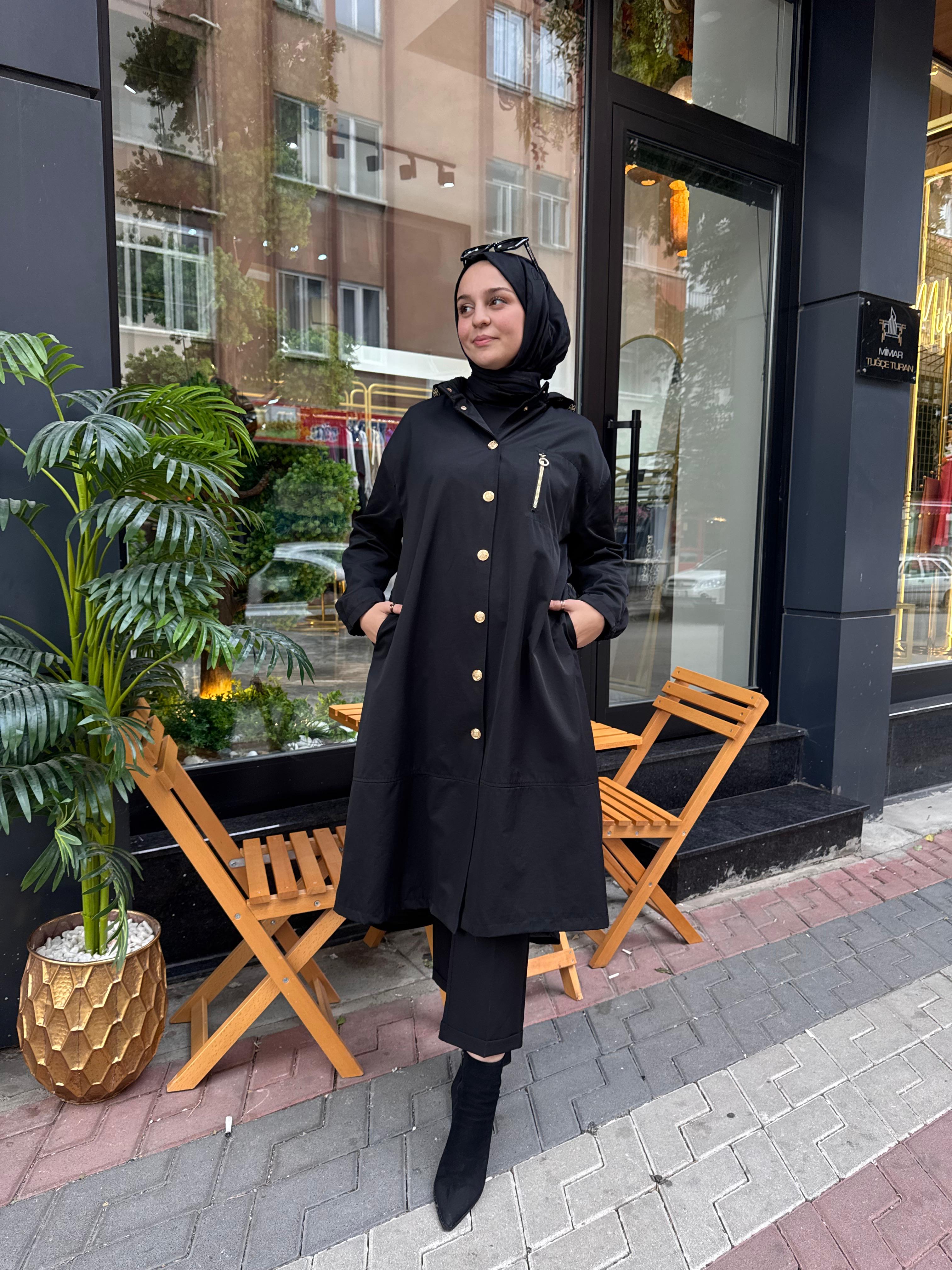 GHİSA Kapişonlu Trençkot