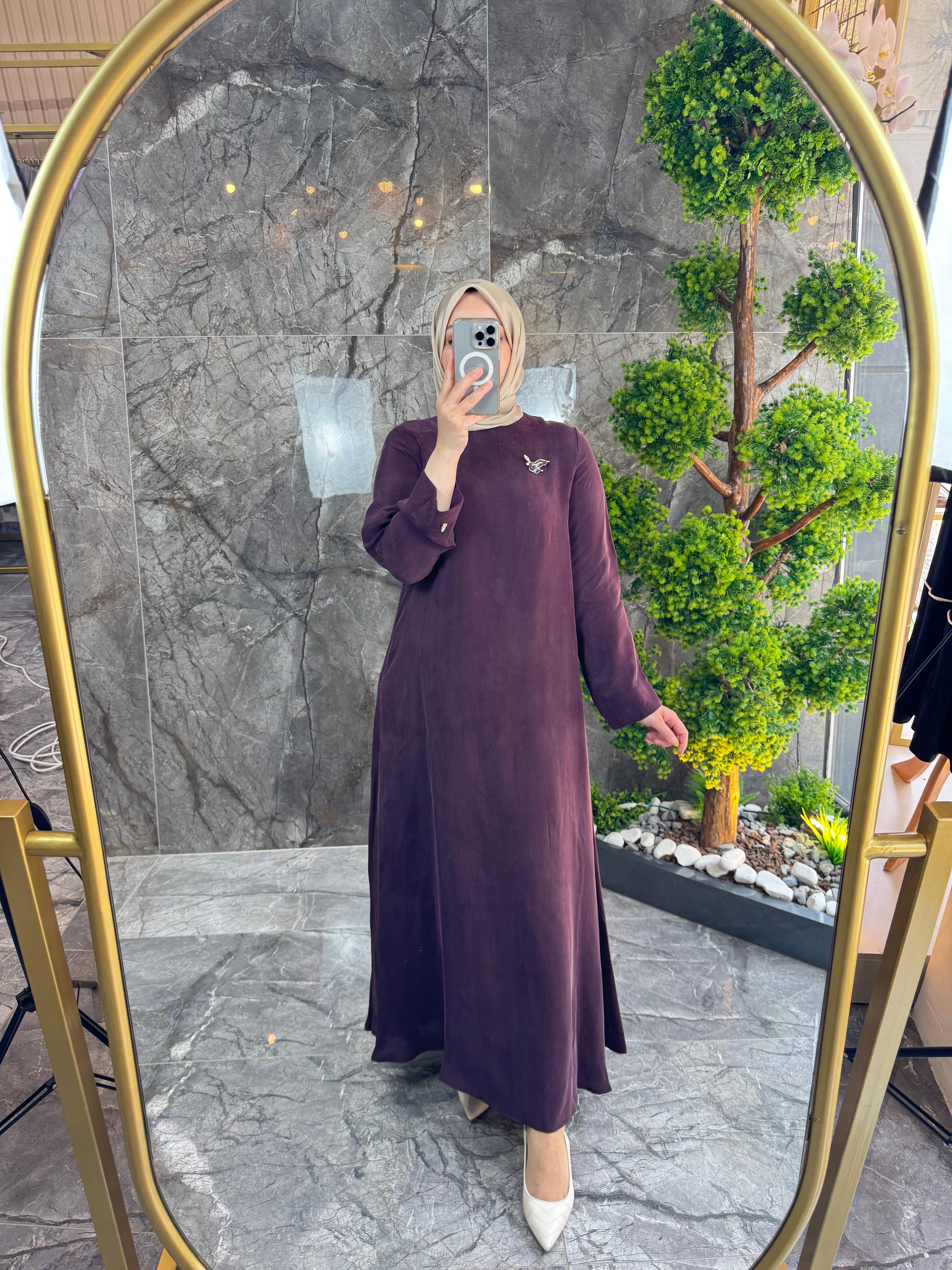 MİSS DALİDA İpek Qupro Elbise