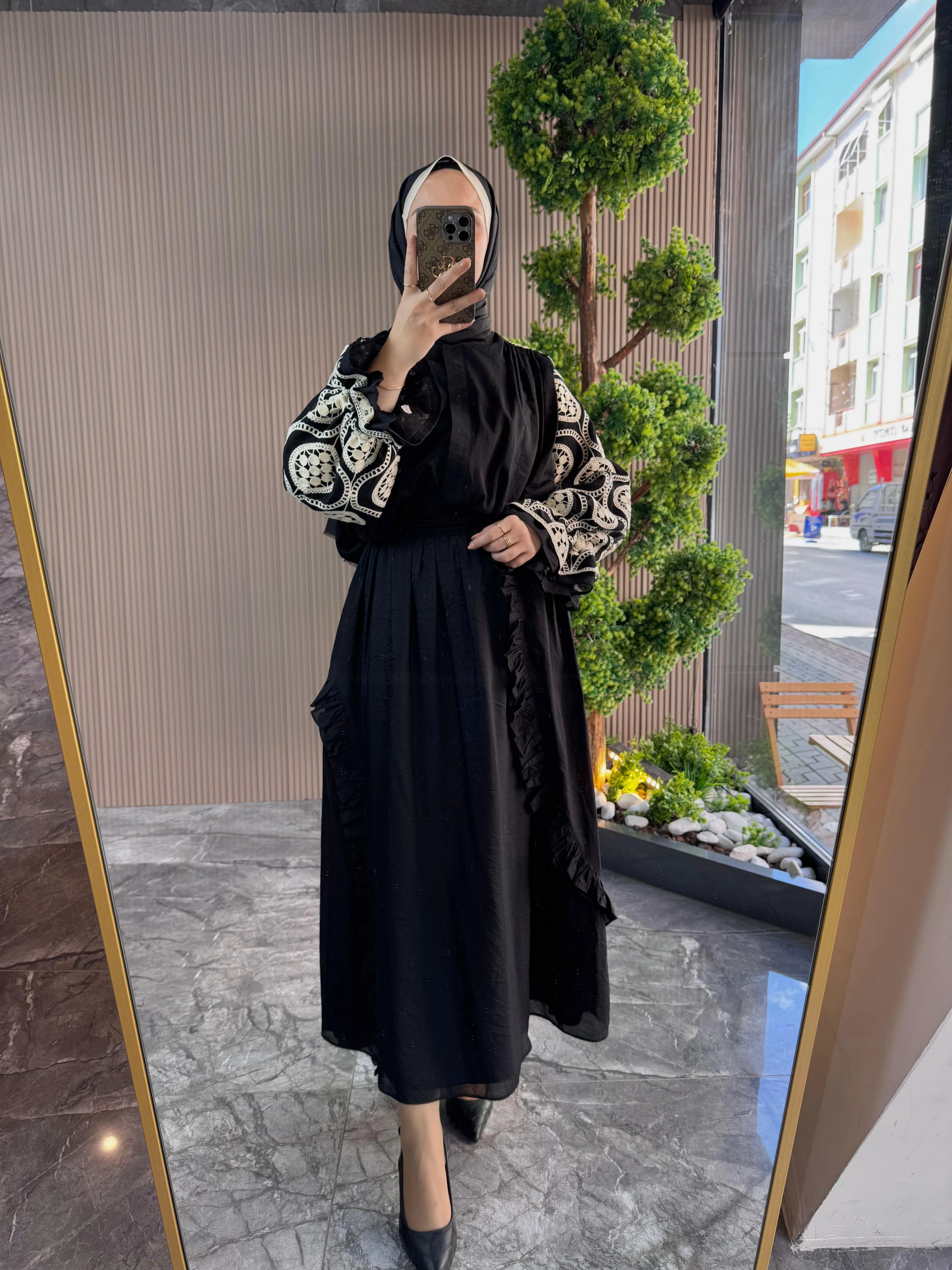 GHİSA Güpür detaylı pamuk içerikli takım