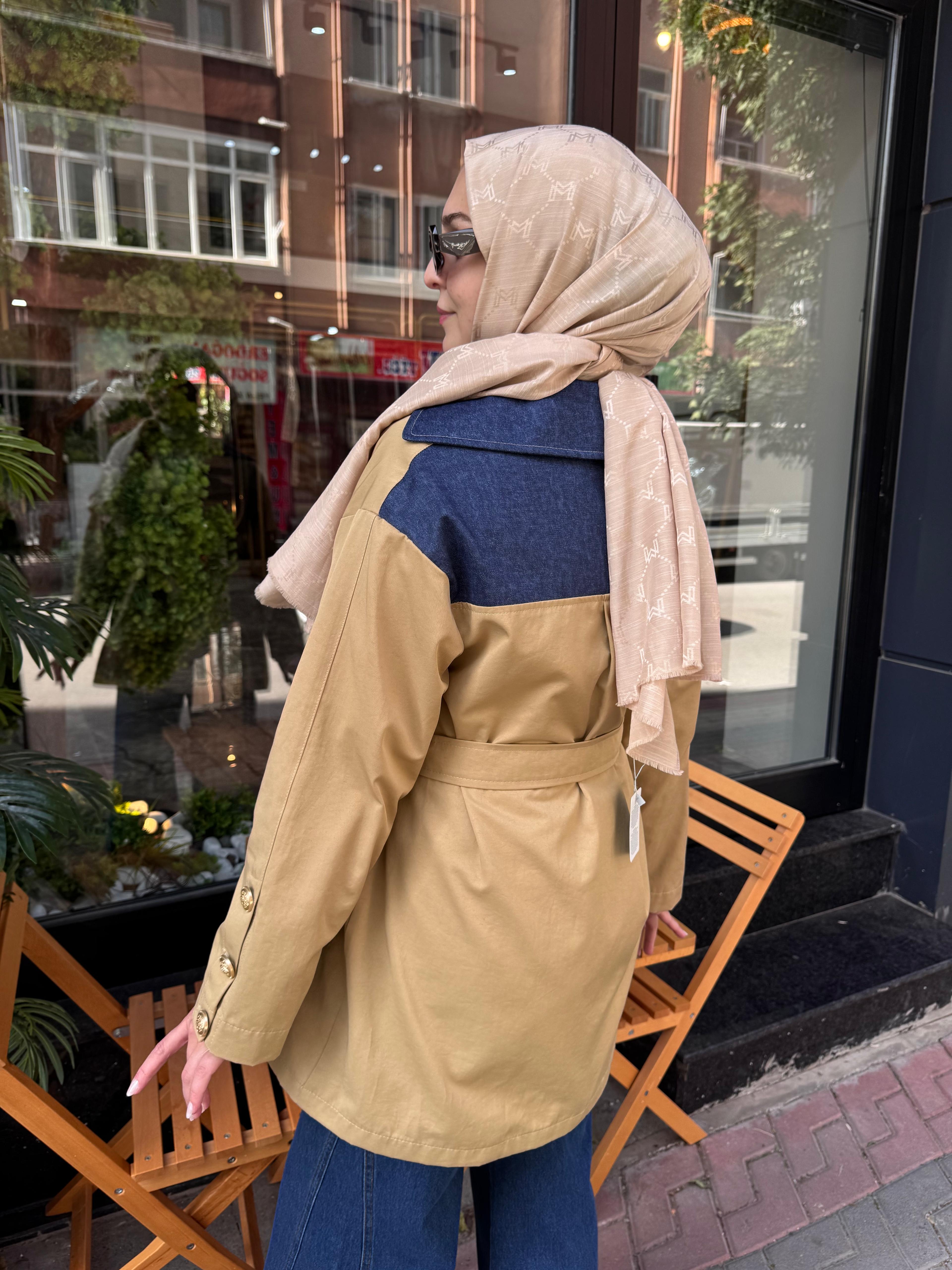 GHİSA Denim Detaylı Trenç