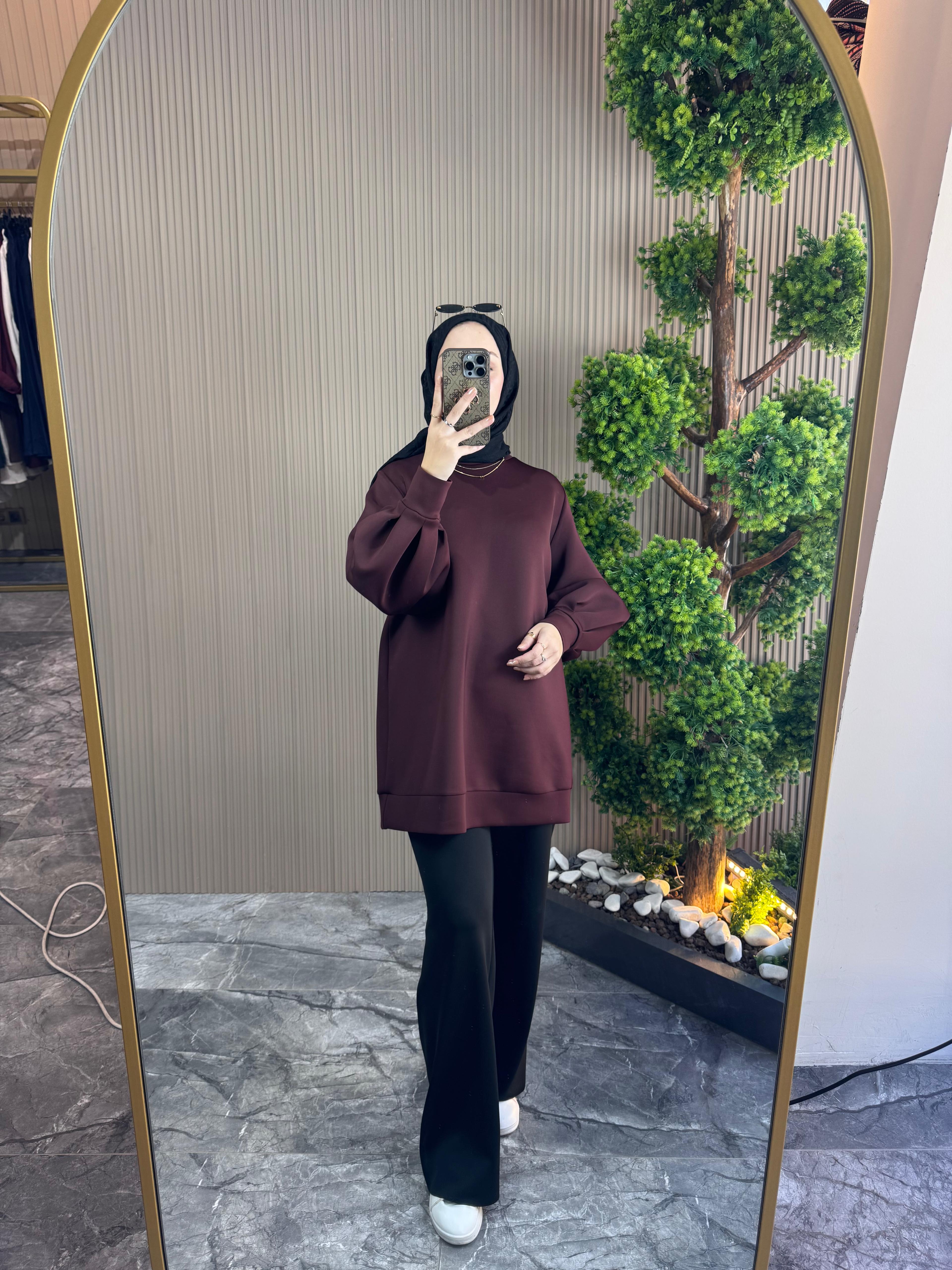 TERZİ DÜKKANI Siyah Scuba Pantolon