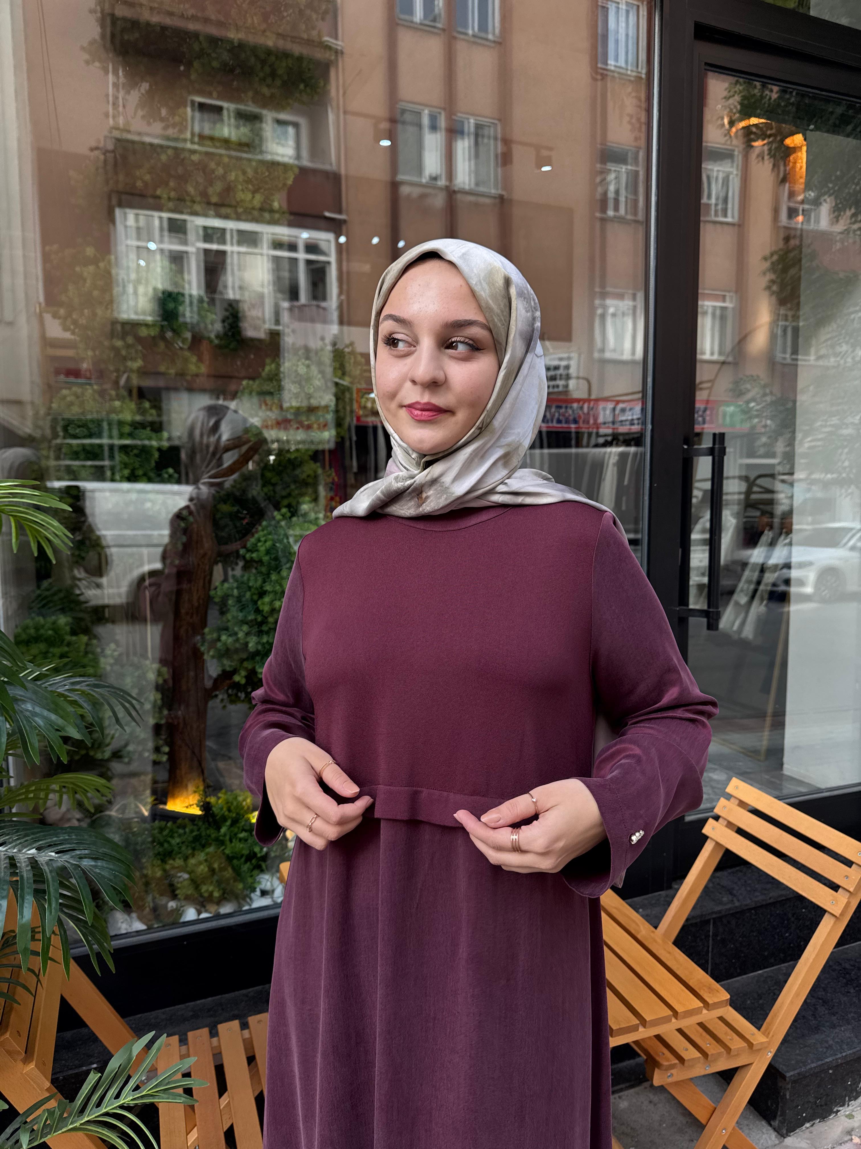 MİSS DALİDA Çelik Örme / İpek Qupro Elbise