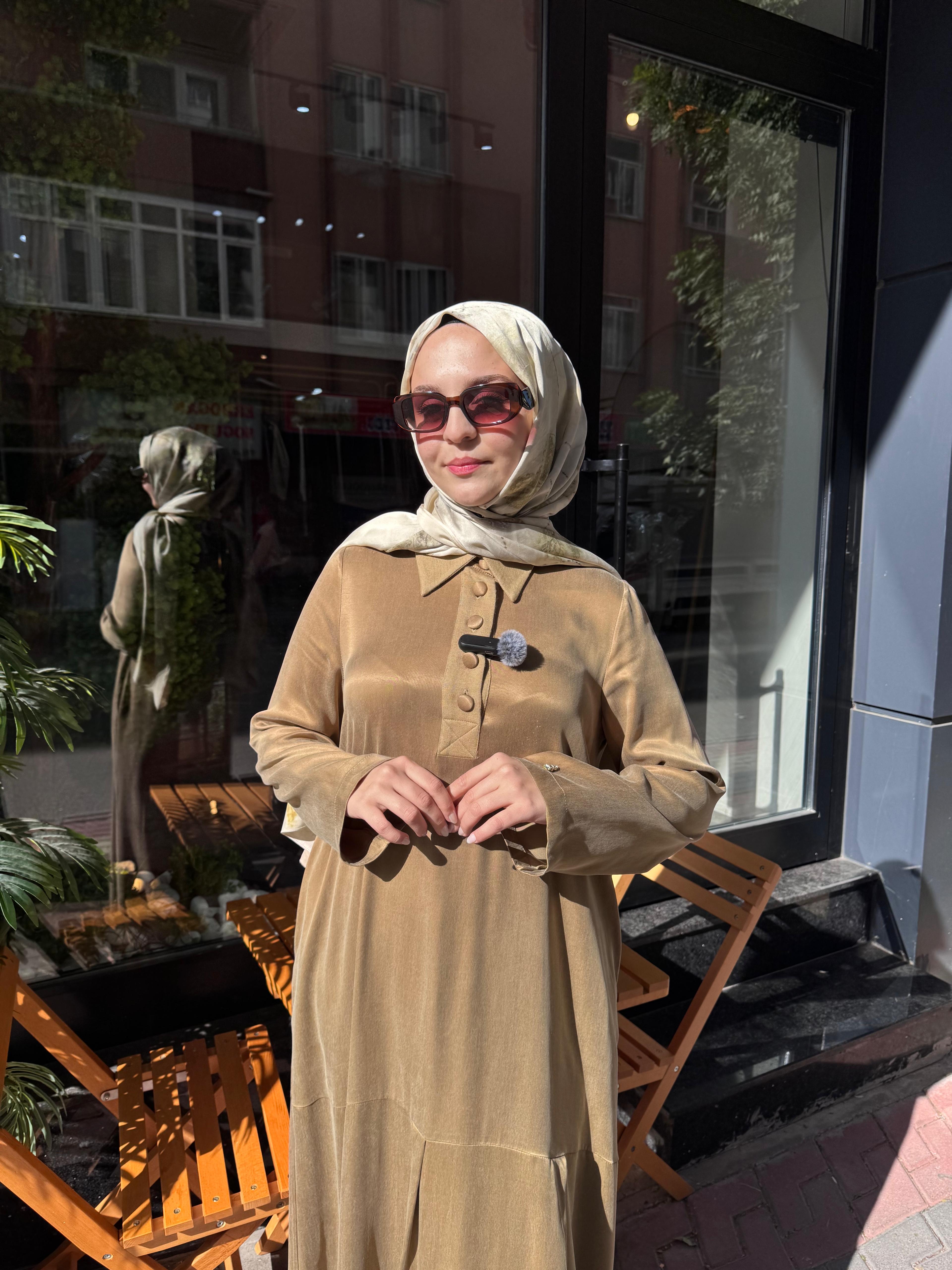 MİSS DALİDA İpek Qupro Elbise