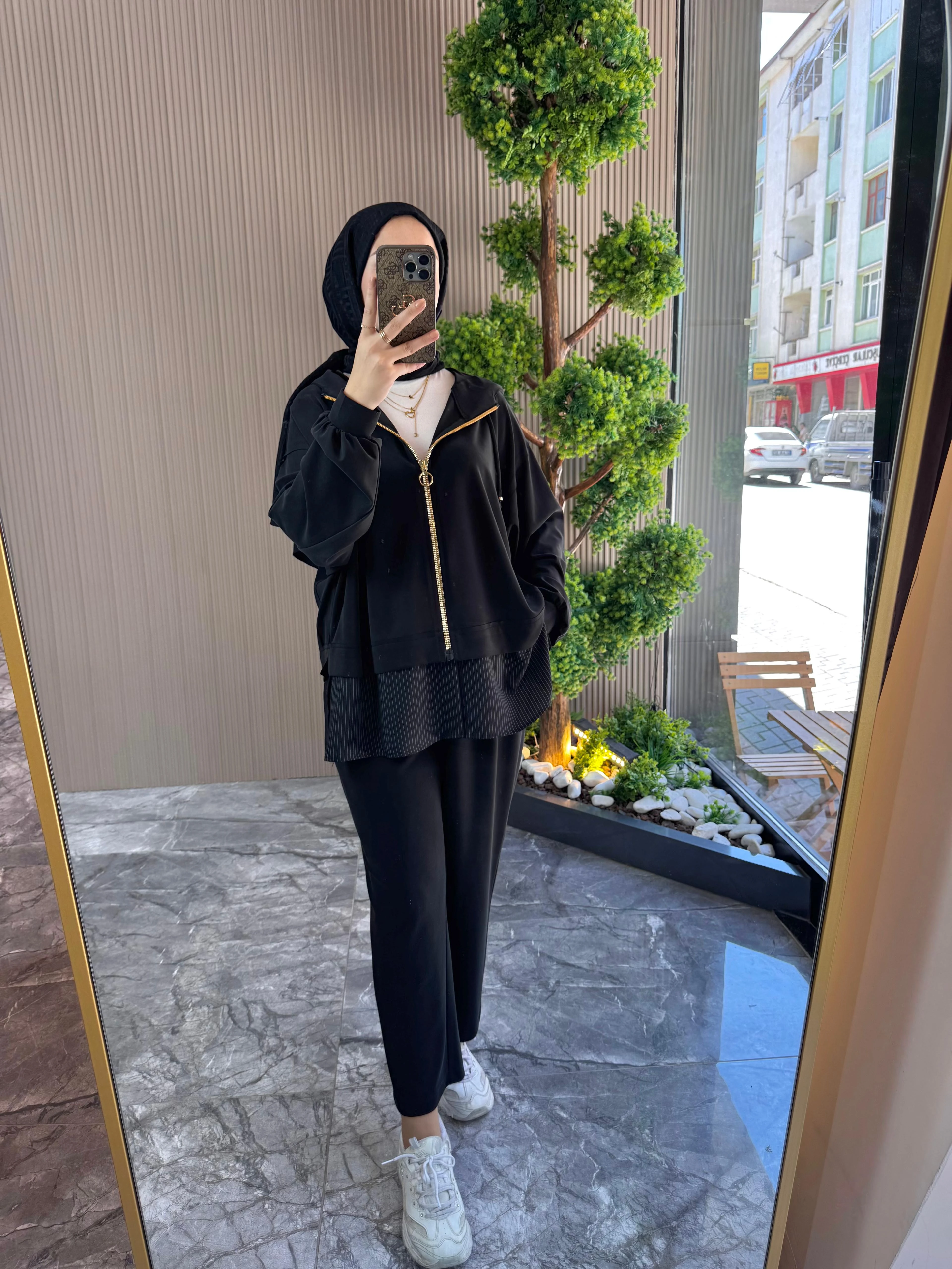 GHİSA Saten detaylı modal takım