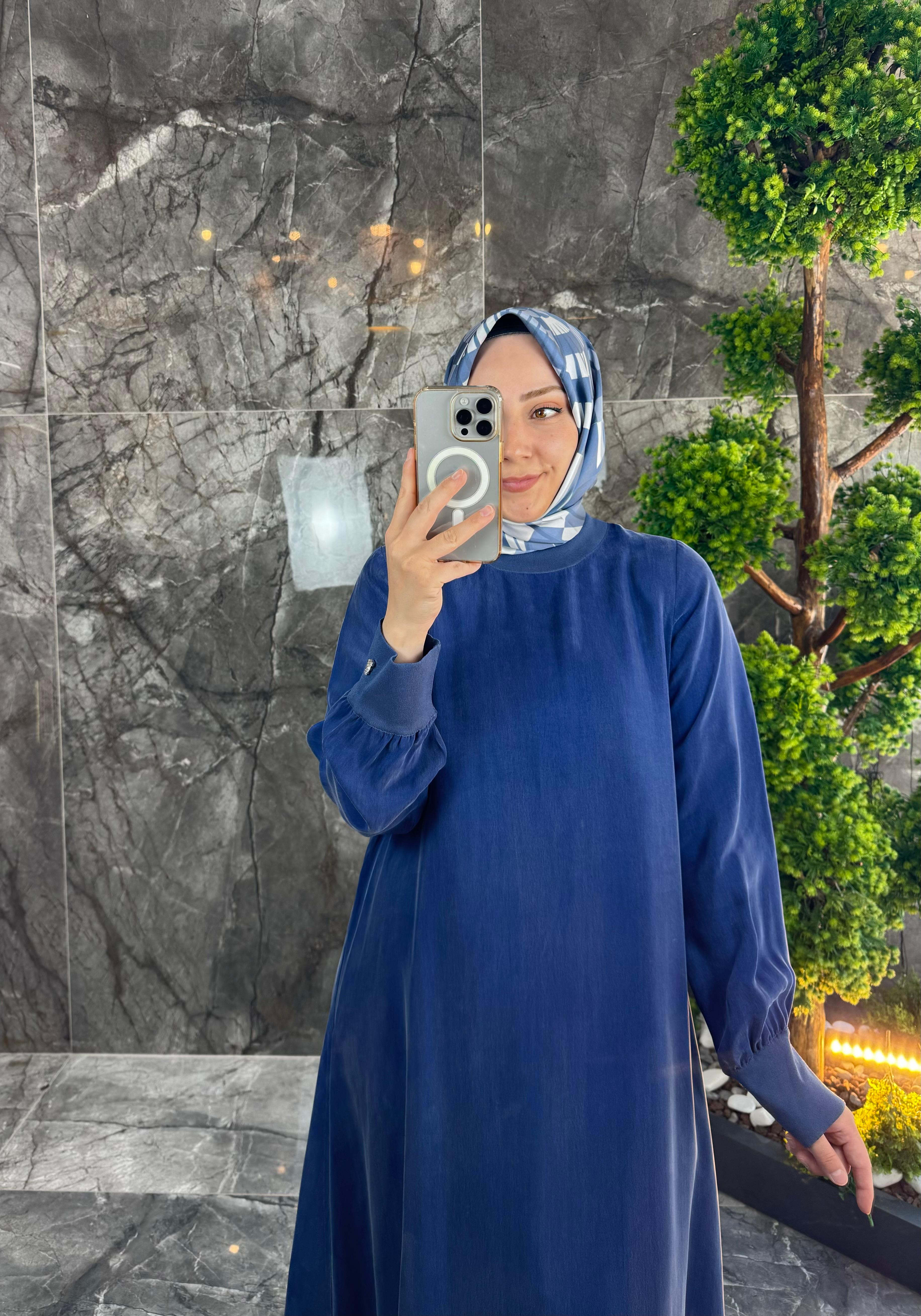 MİSS DALİDA İpek Qupro Elbise