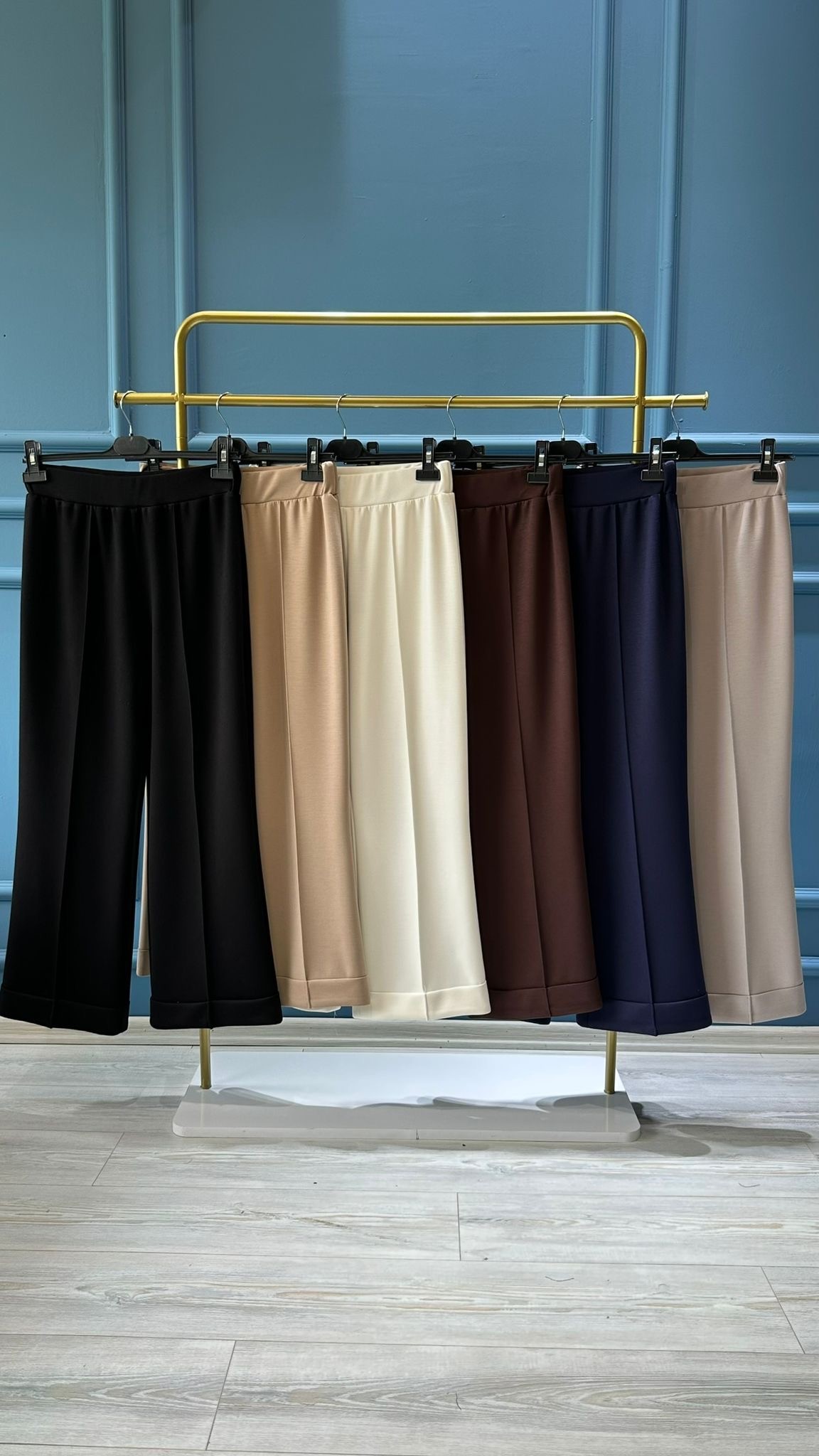 SENTEZ Bambu Kumaş Duble Paça Pantolon