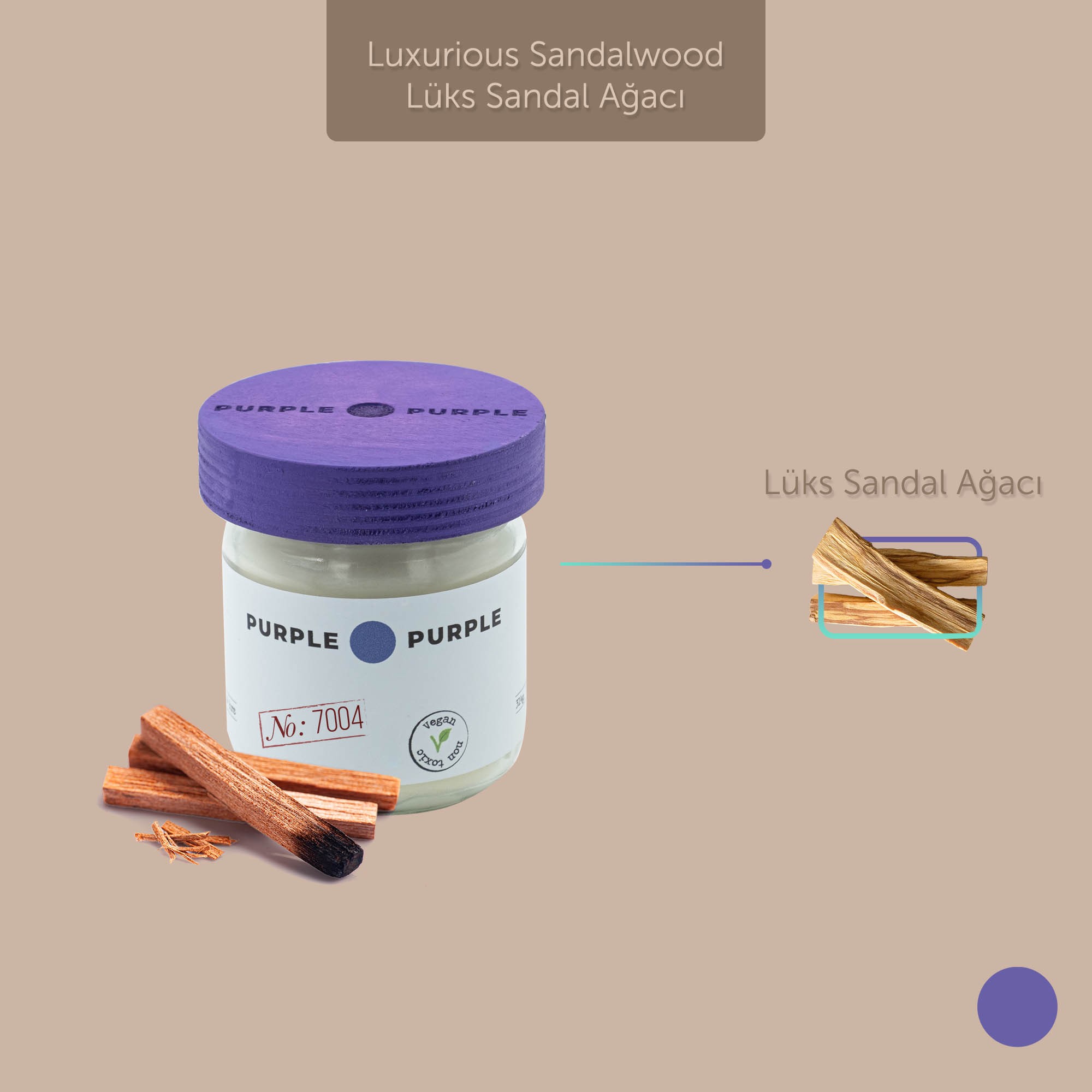 LUXURIOUS SANDALWOOD Doğal Mum 314g