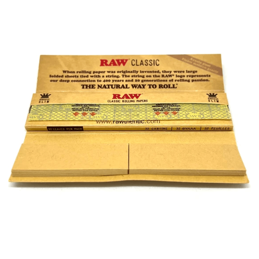 Raw King Size Slim Zıvanalı Sigara Sarma Kağıdı