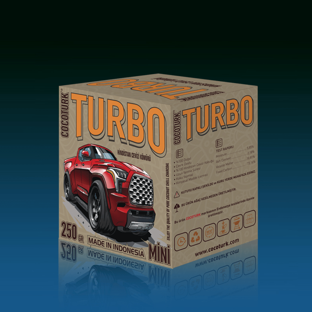CocoTurk Turbo 250gr Nargile Kömürü