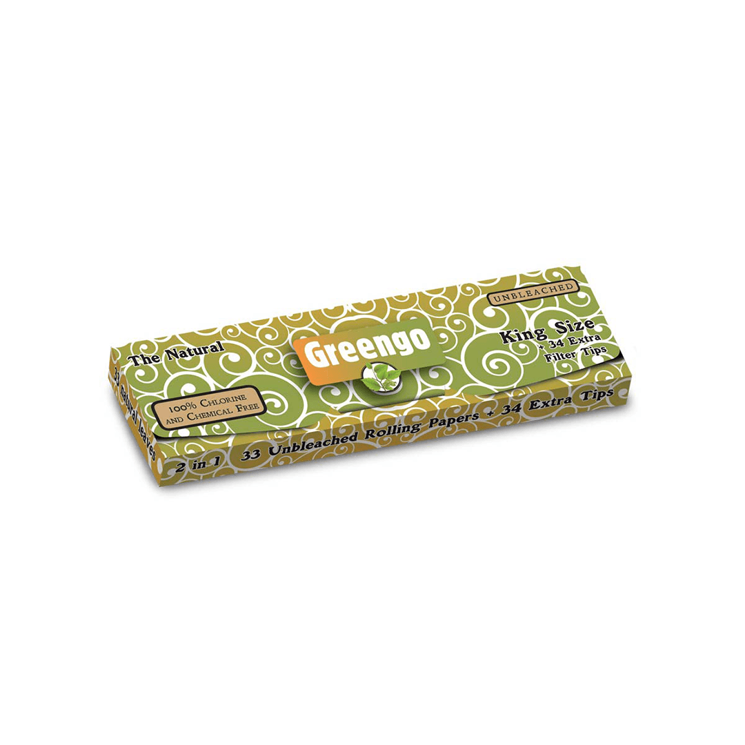 Greengo King Size Natural Zıvanalı Sigara Sarma Kağıdı